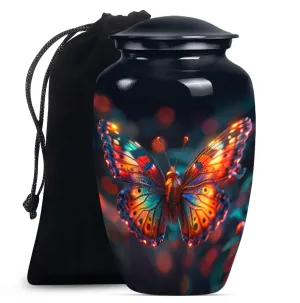 Butterfly Reflections: Personalizable Unique Memorial Urn for Mom
