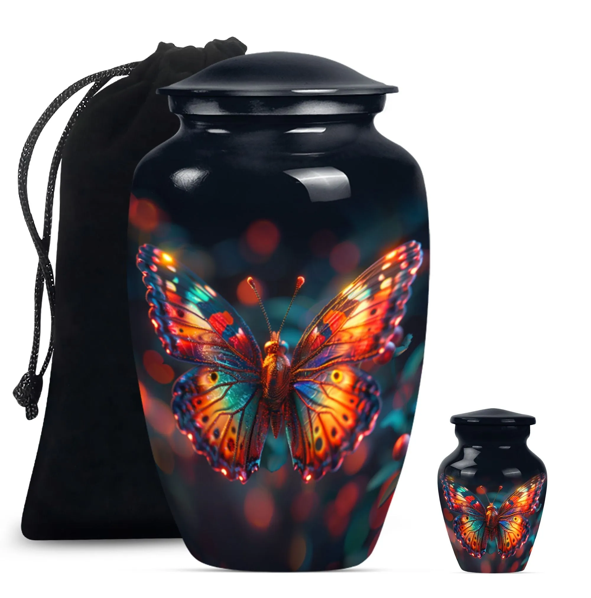 Butterfly Reflections: Personalizable Unique Memorial Urn for Mom