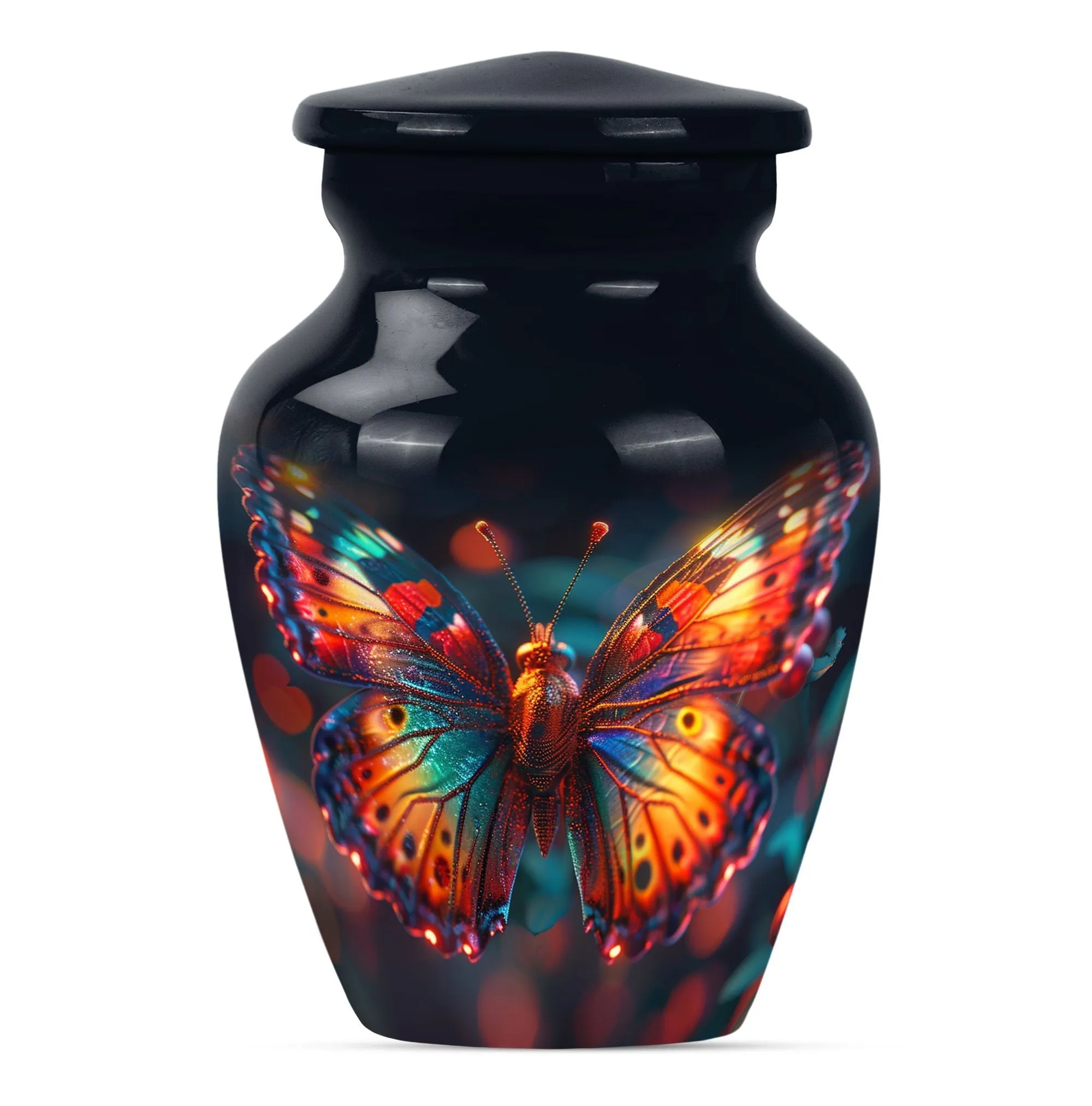 Butterfly Reflections: Personalizable Unique Memorial Urn for Mom