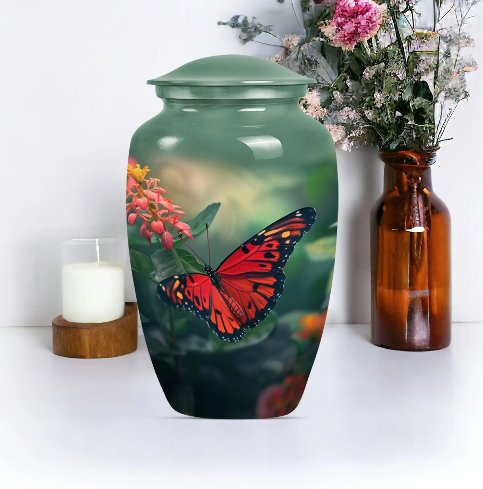 Butterfly Serenity - Honouring Journey Beyond, Lasting Cremation Urn
