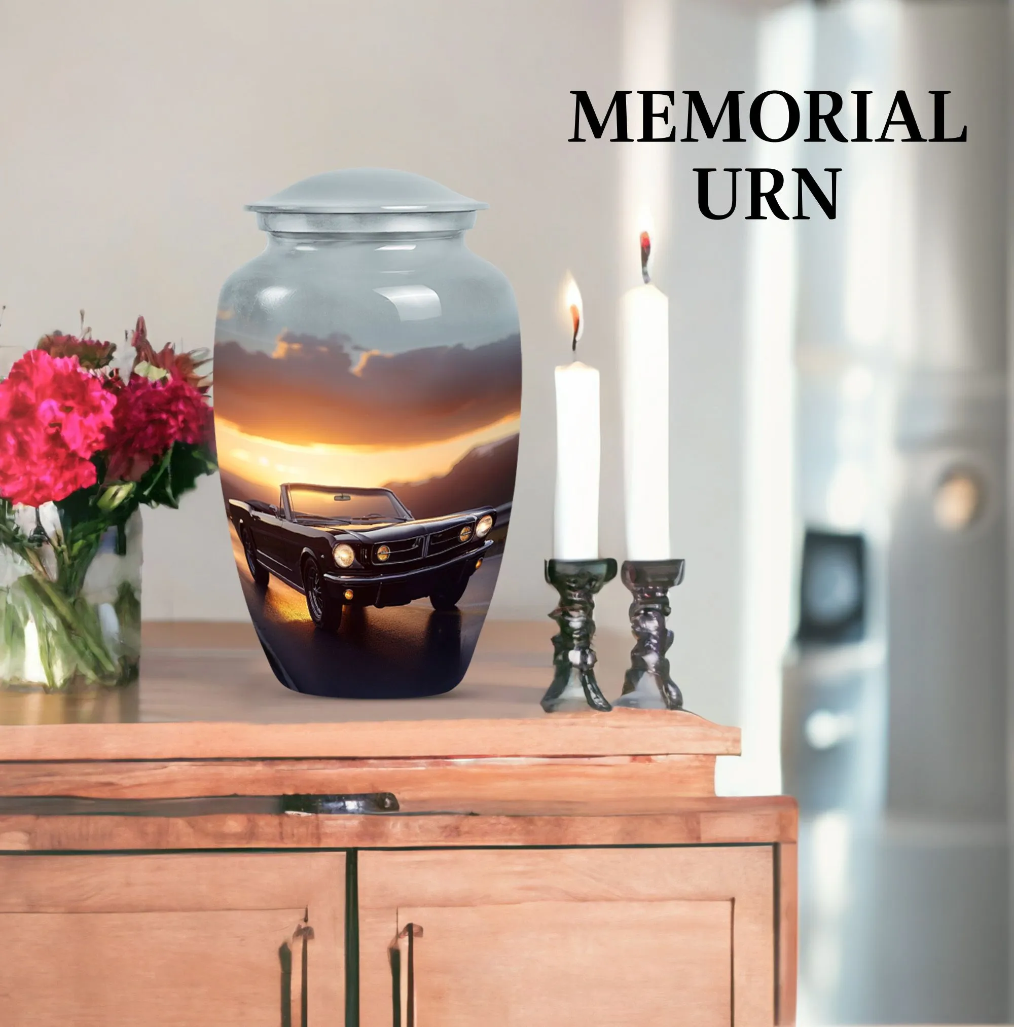 Butterfly Tribute Car Urn: A Medium-Sized Ash Cremation Tribute