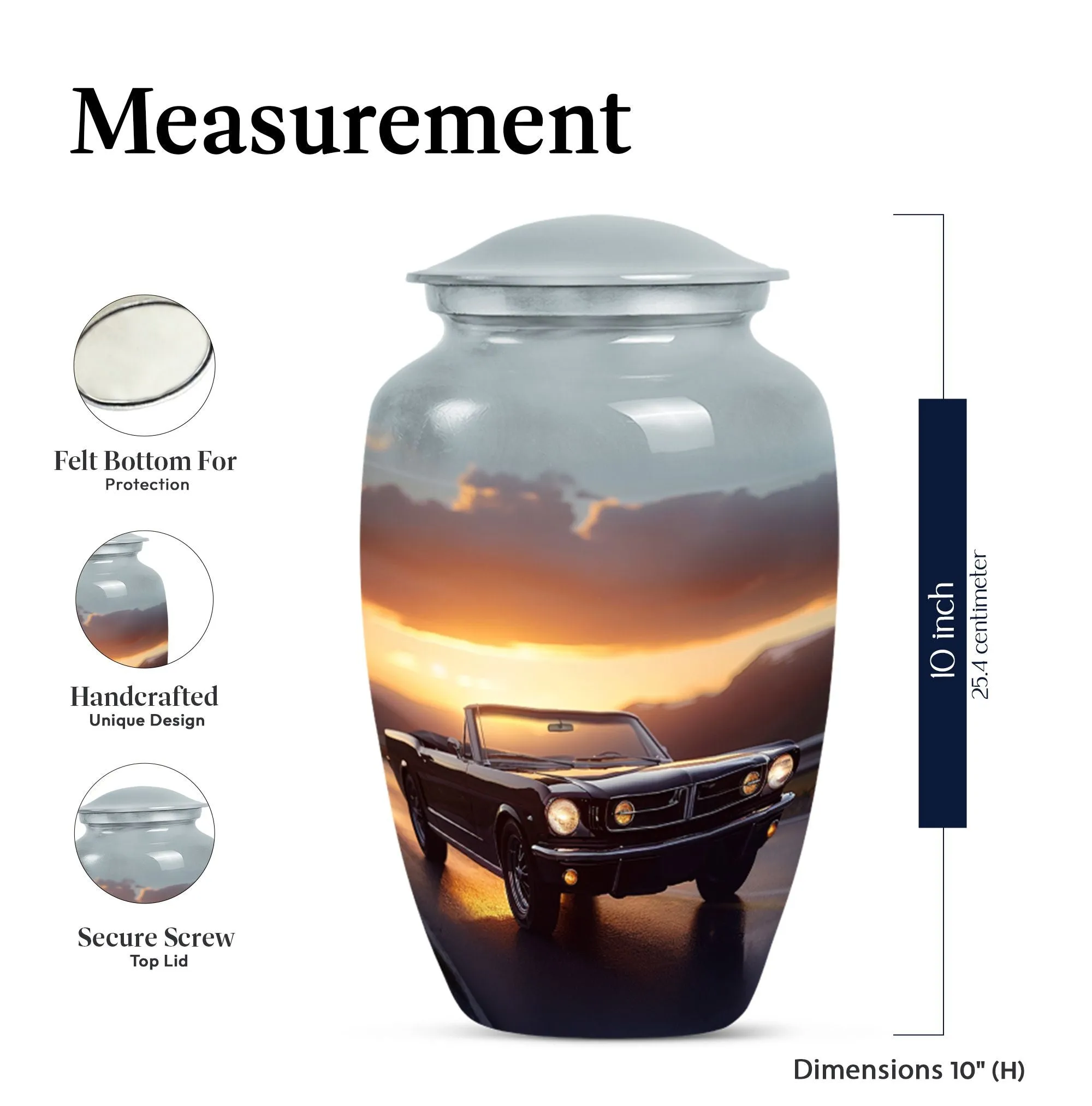 Butterfly Tribute Car Urn: A Medium-Sized Ash Cremation Tribute