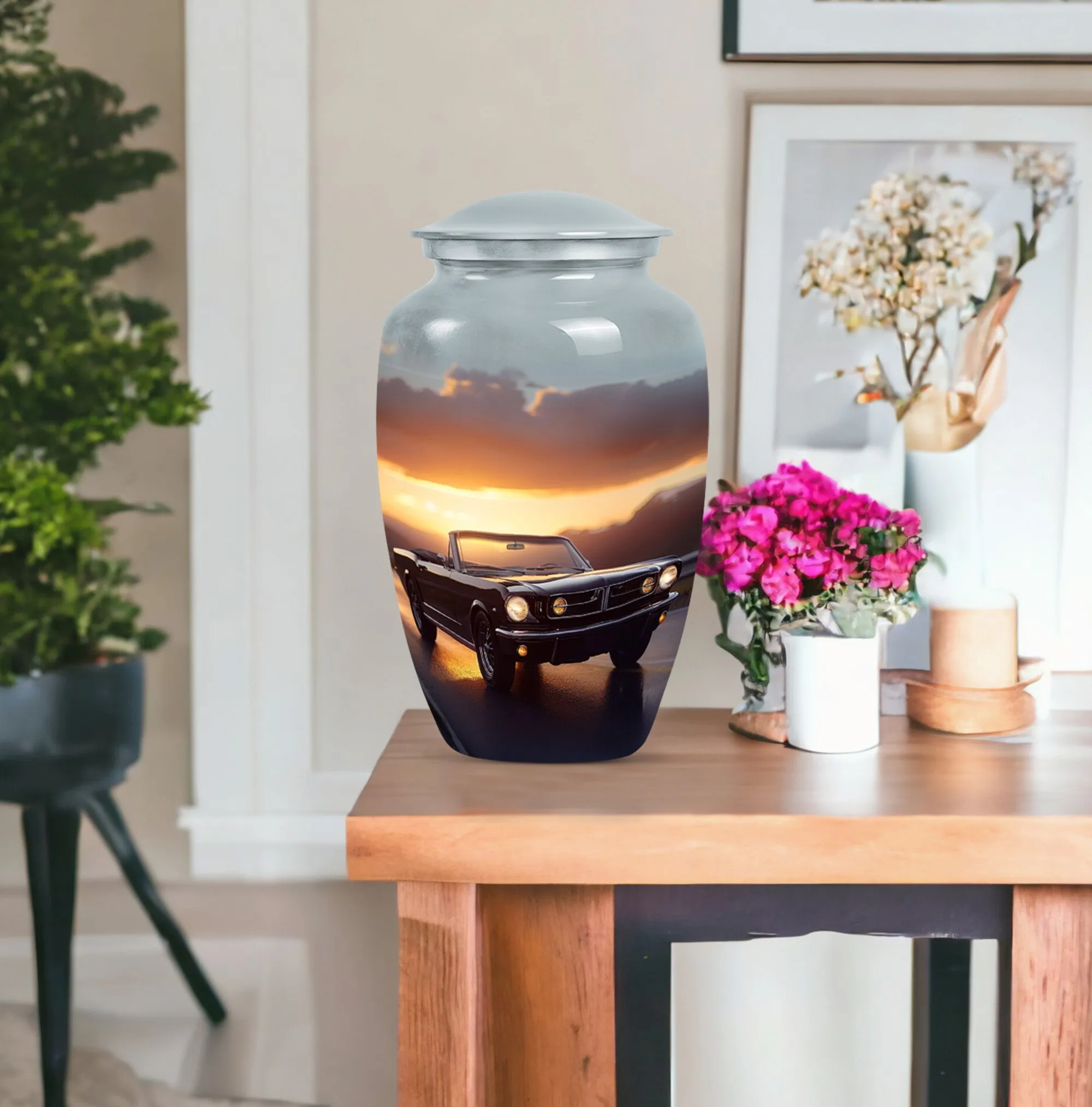 Butterfly Tribute Car Urn: A Medium-Sized Ash Cremation Tribute