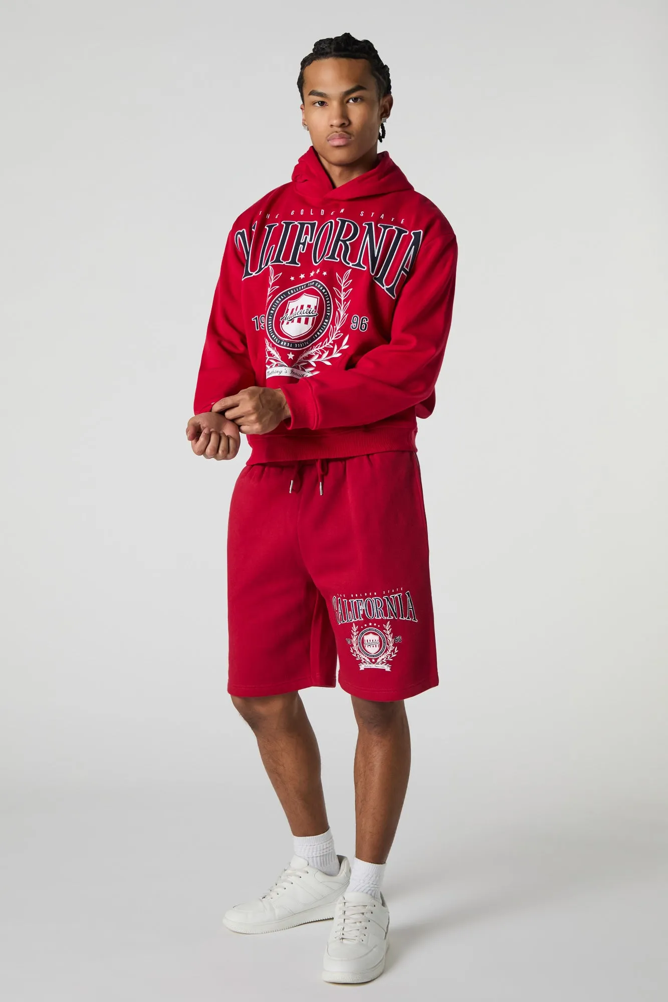 California Embroidered Fleece Hoodie