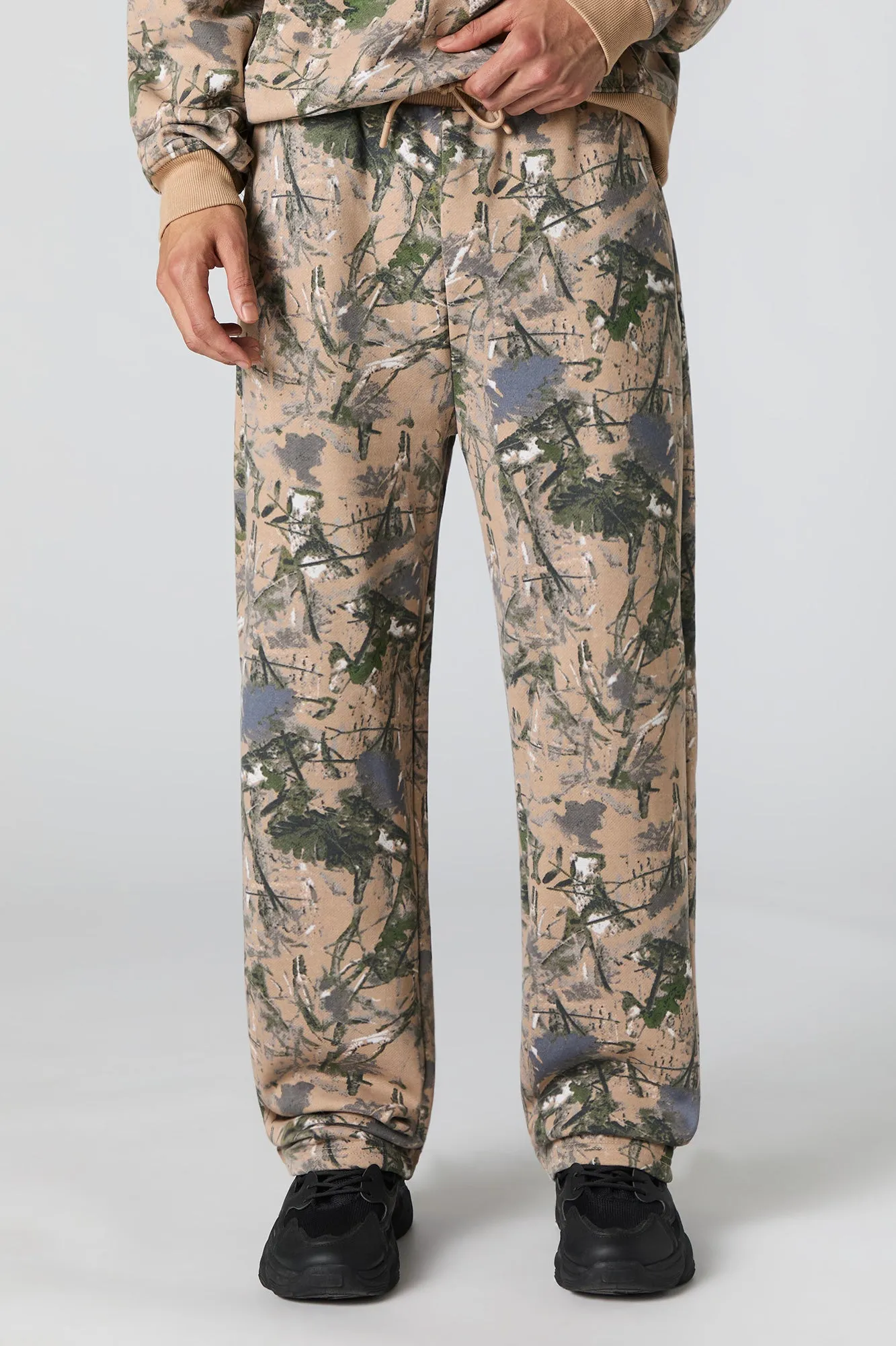 Camo Print Fleece Sweatpant