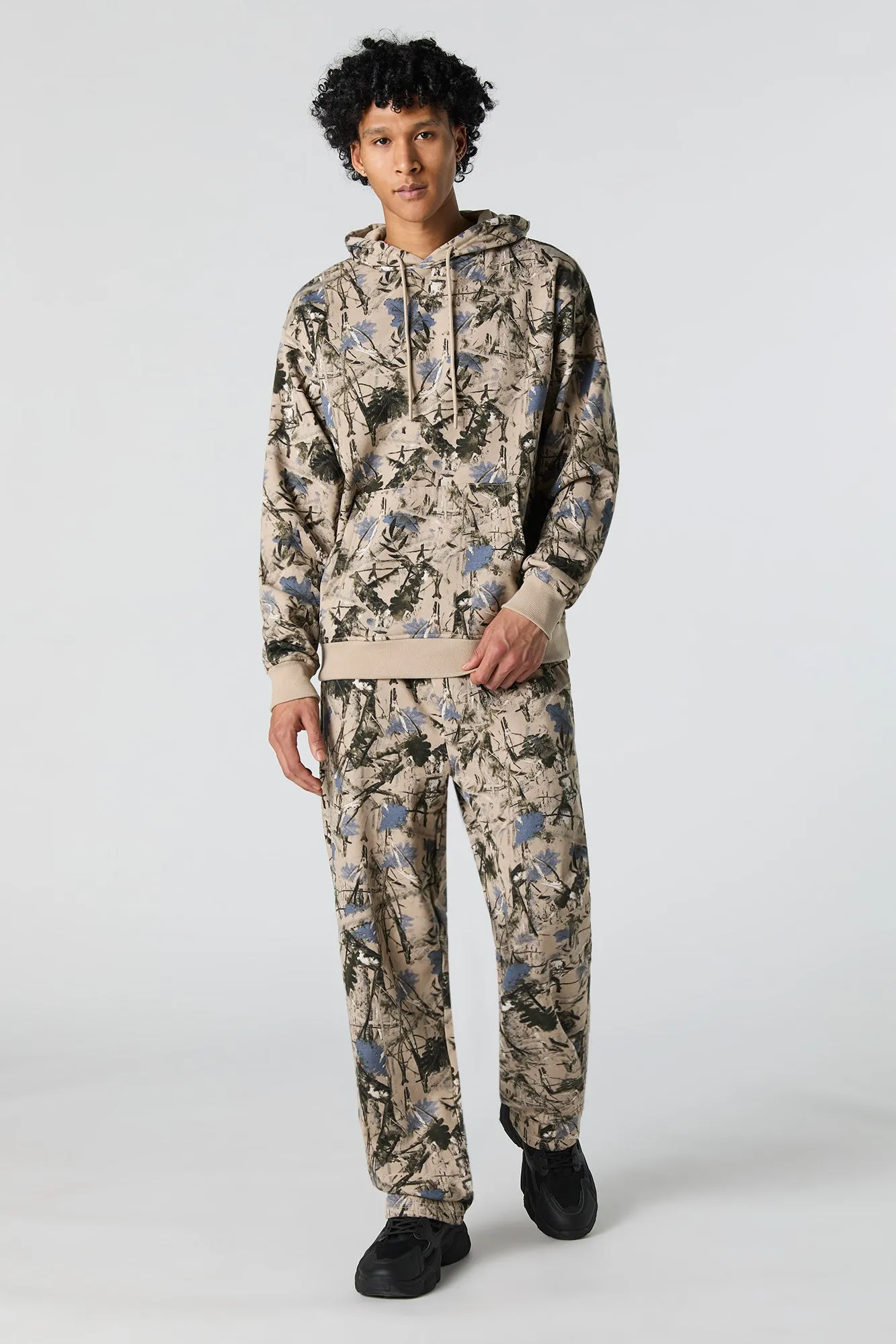 Camo Print Fleece Sweatpant