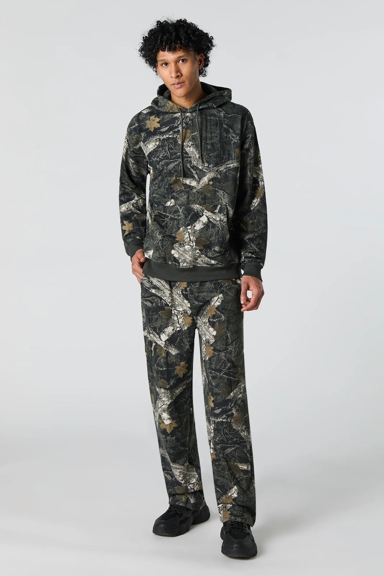 Camo Print Fleece Sweatpant