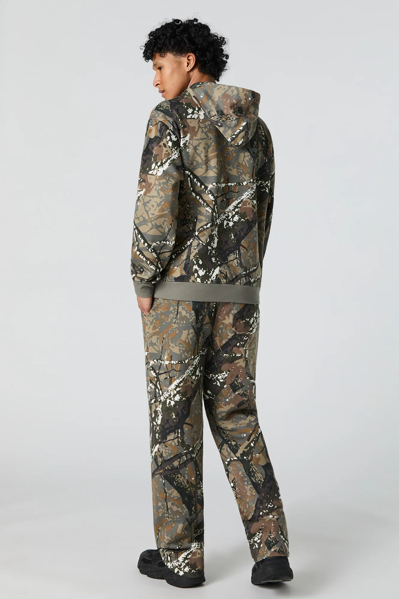 Camo Print Fleece Sweatpant