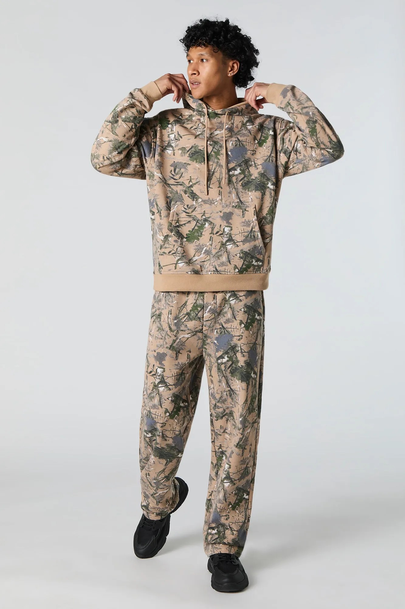 Camo Print Fleece Sweatpant