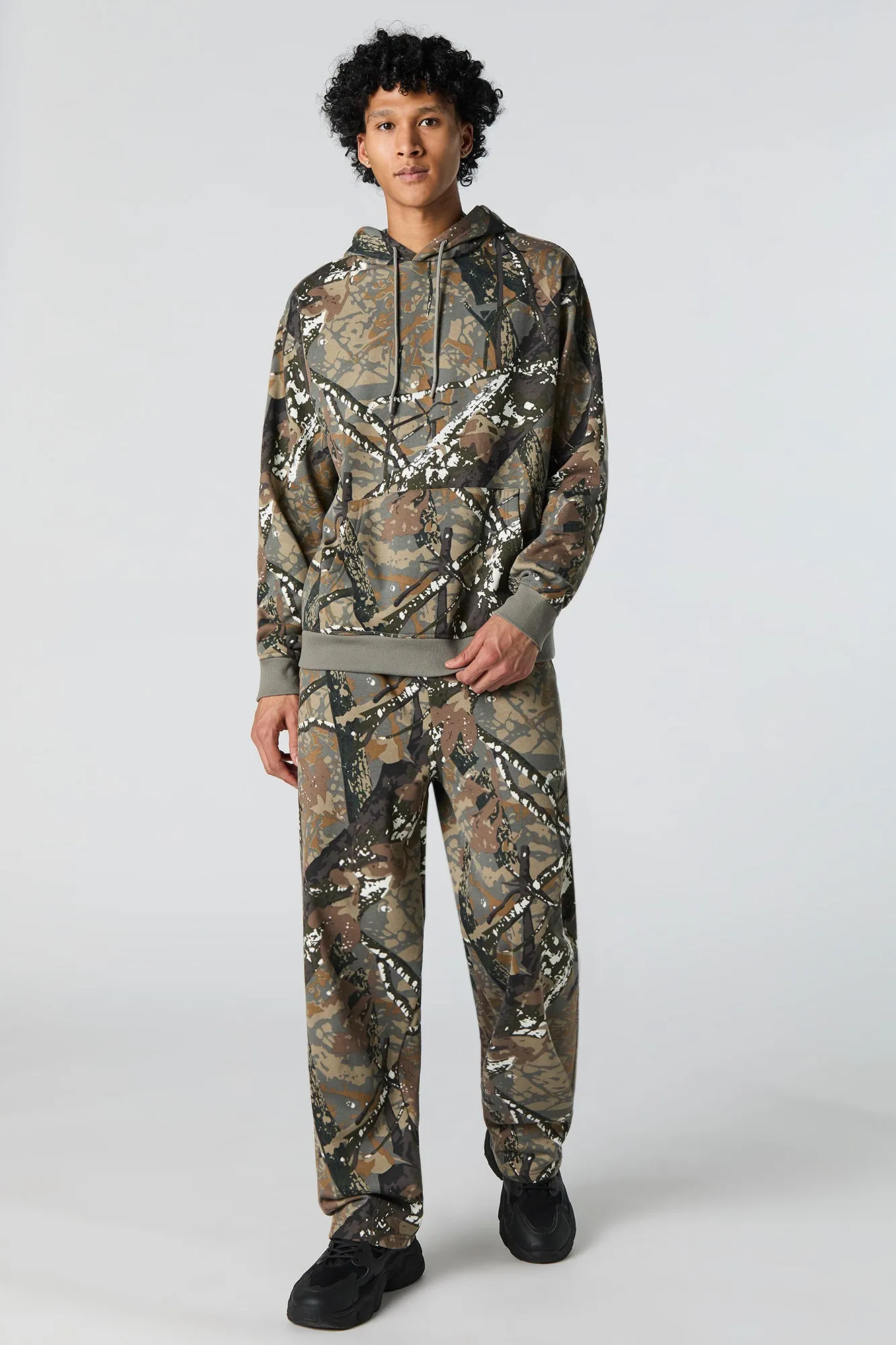 Camo Print Fleece Sweatpant