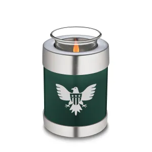Candle Holder Embrace Green American Glory Cremation Urn