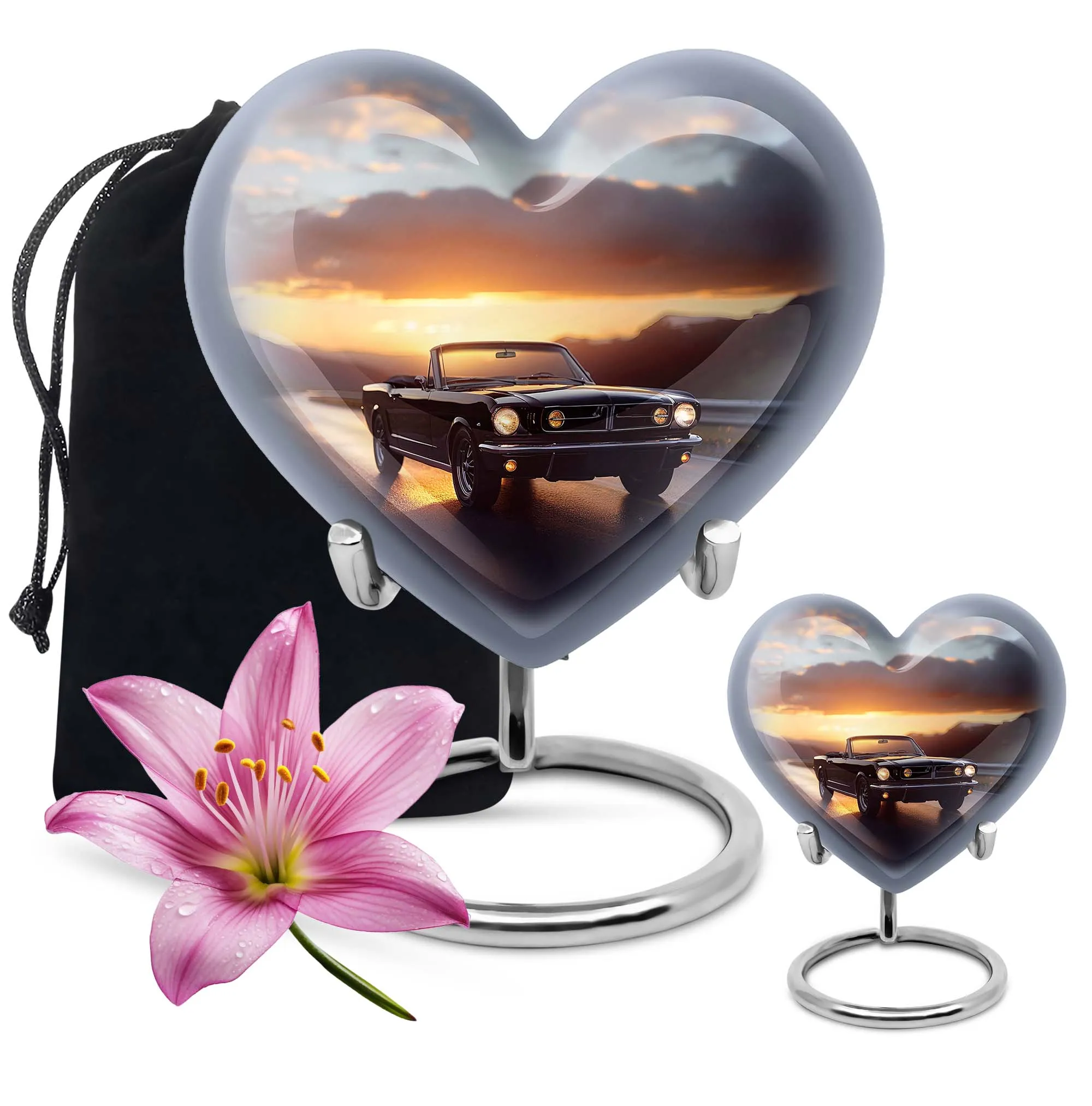 Car Cremation Small Urn For Ashes Adult Male Memorial & Funeral Urn