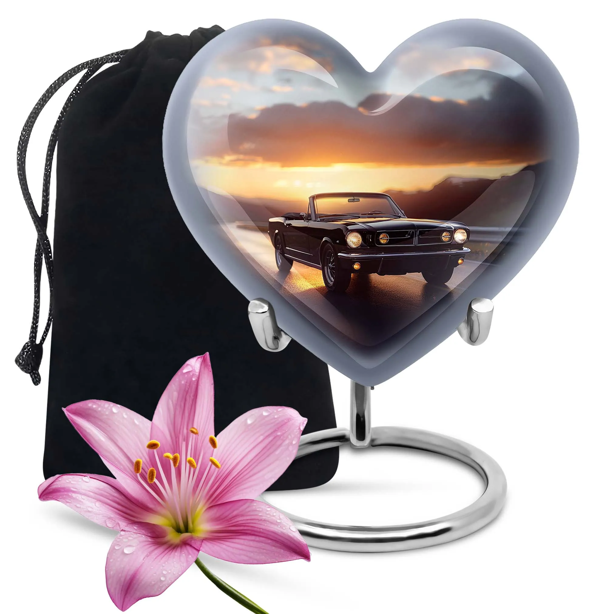 Car Cremation Small Urn For Ashes Adult Male Memorial & Funeral Urn