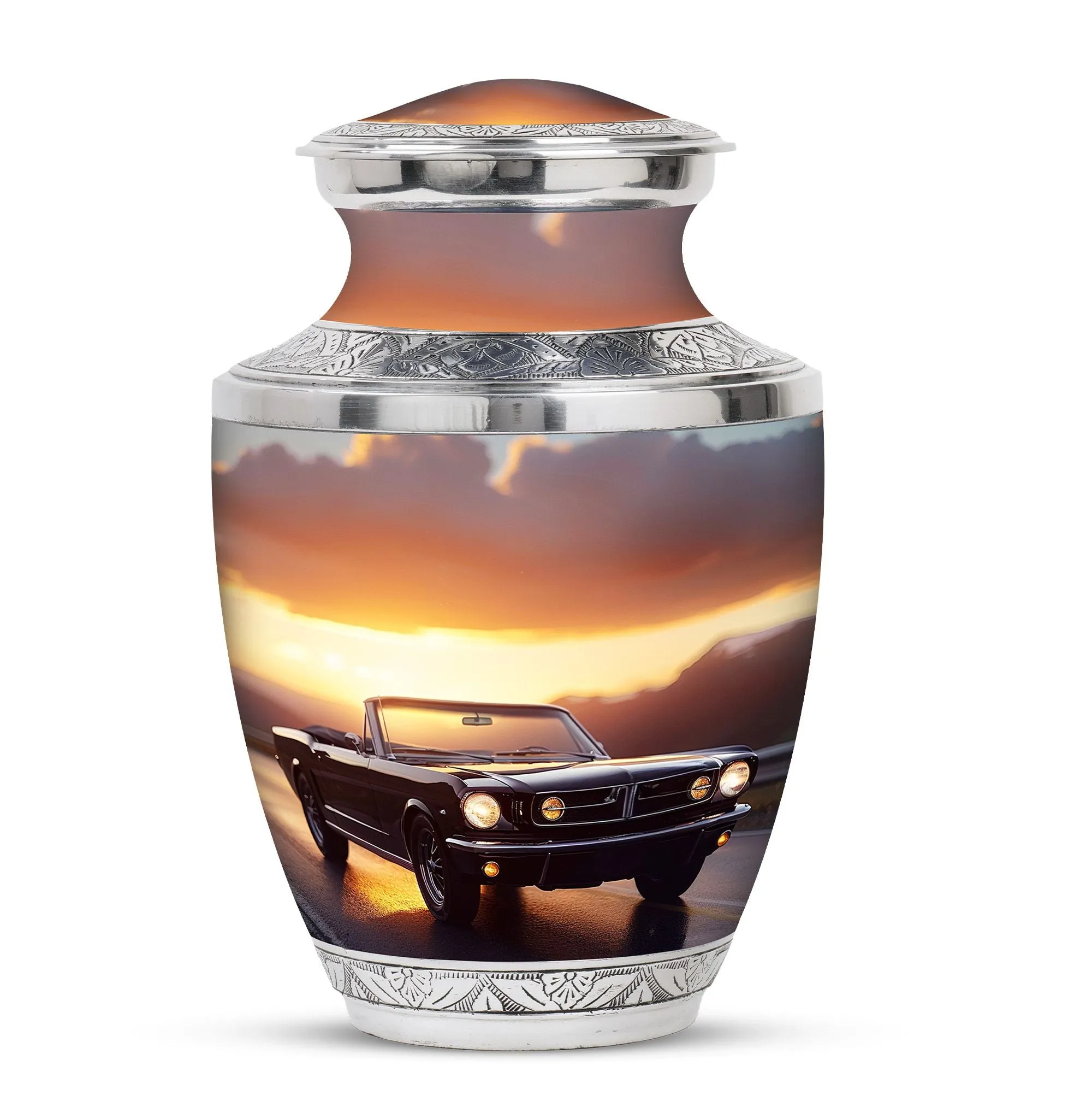 Car Cremation Small Urn For Ashes Adult Male Memorial & Funeral Urn