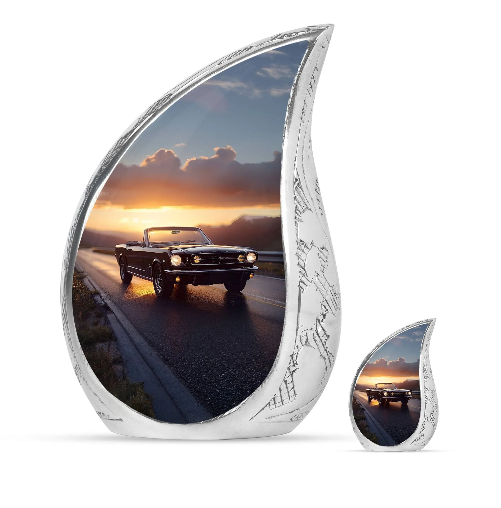 Car Cremation Small Urn For Ashes Adult Male Memorial & Funeral Urn