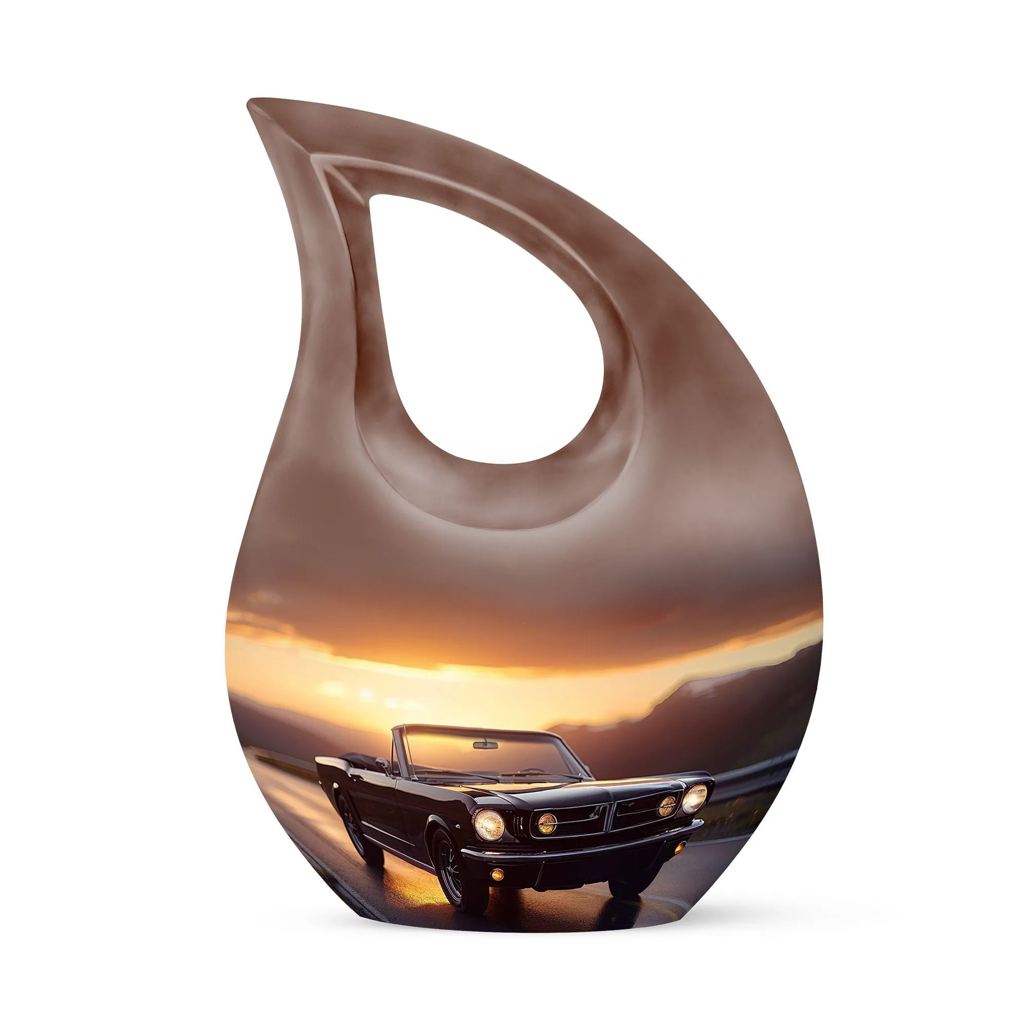 Car Cremation Small Urn For Ashes Adult Male Memorial & Funeral Urn