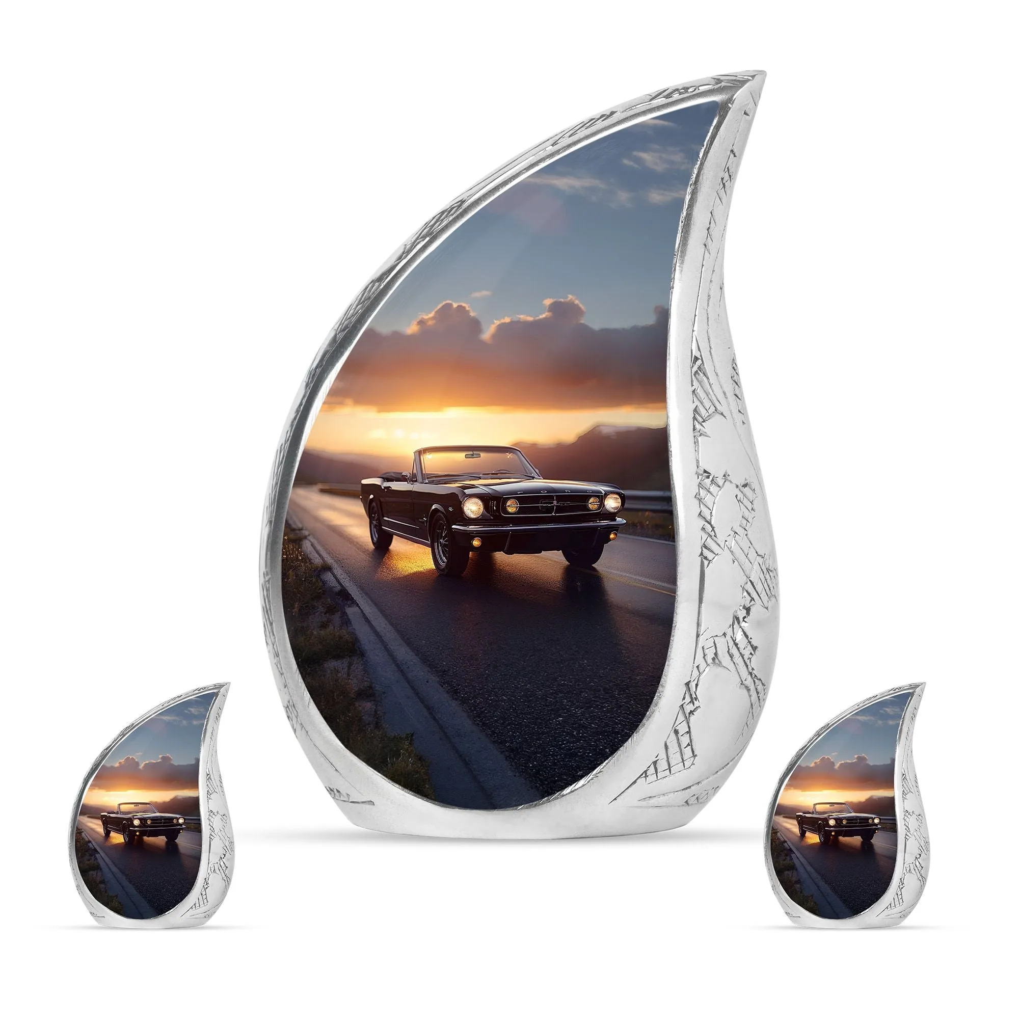 Car Cremation Small Urn For Ashes Adult Male Memorial & Funeral Urn