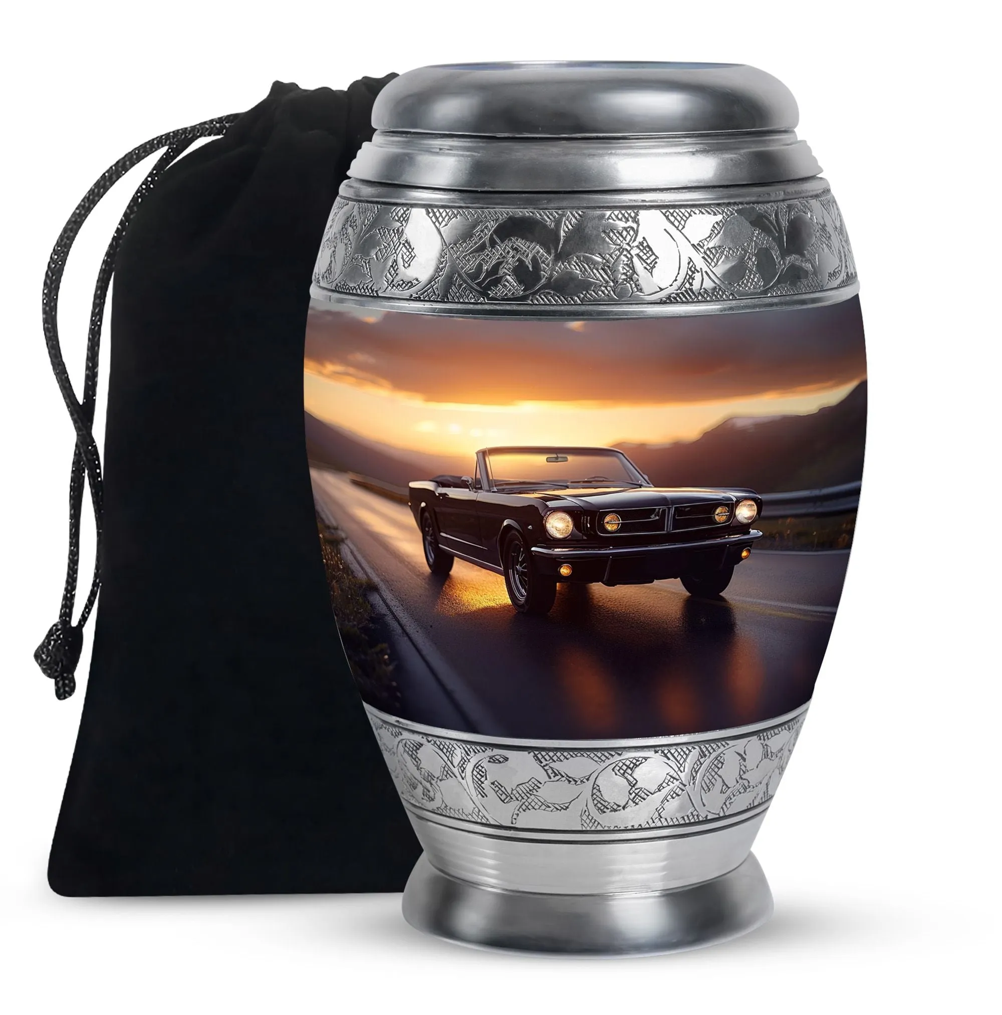 Car Cremation Small Urn For Ashes Adult Male Memorial & Funeral Urn