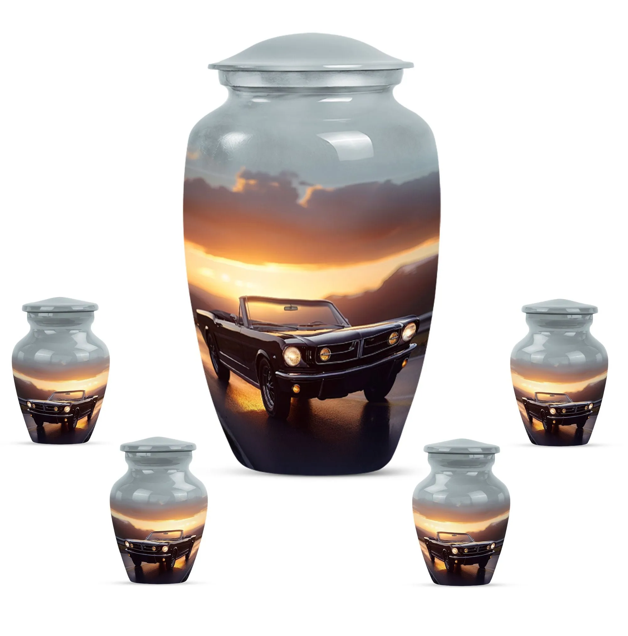 Car Cremation Small Urn For Ashes Adult Male Memorial & Funeral Urn