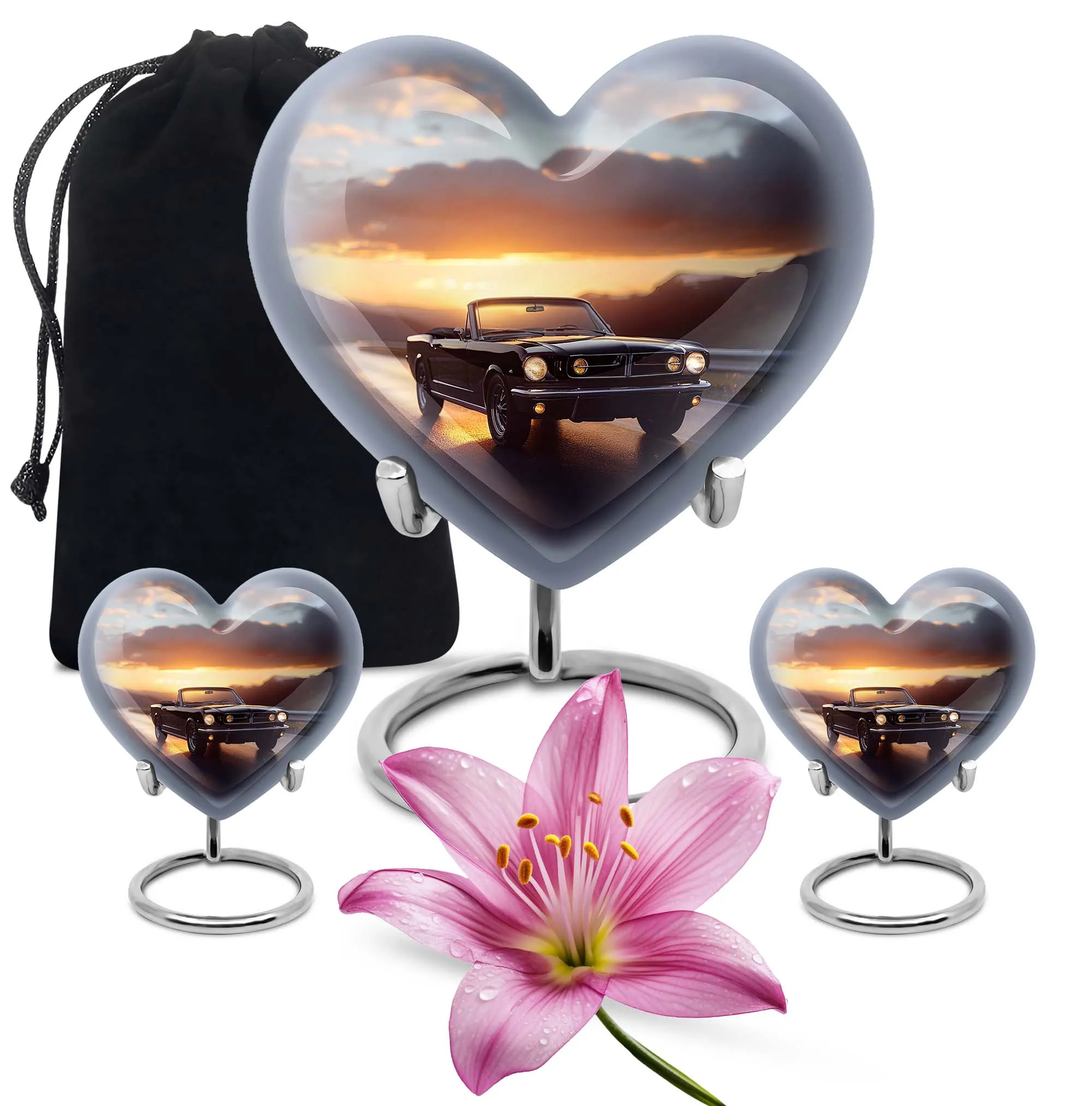 Car Cremation Small Urn For Ashes Adult Male Memorial & Funeral Urn