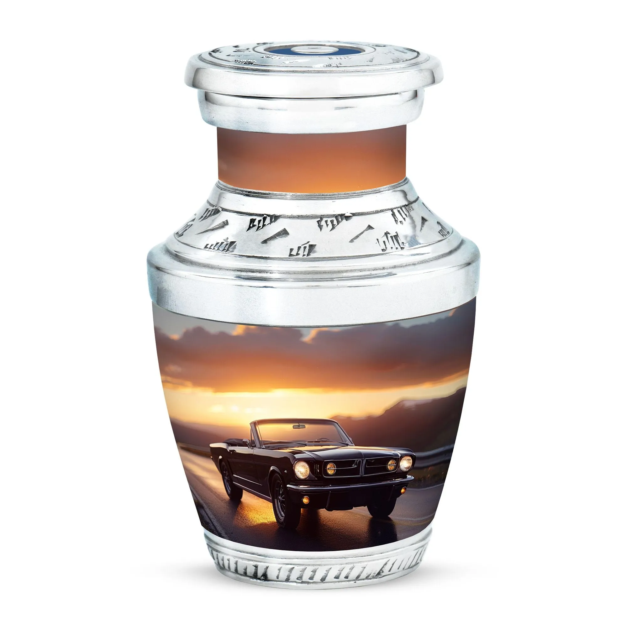 Car Cremation Small Urn For Ashes Adult Male Memorial & Funeral Urn