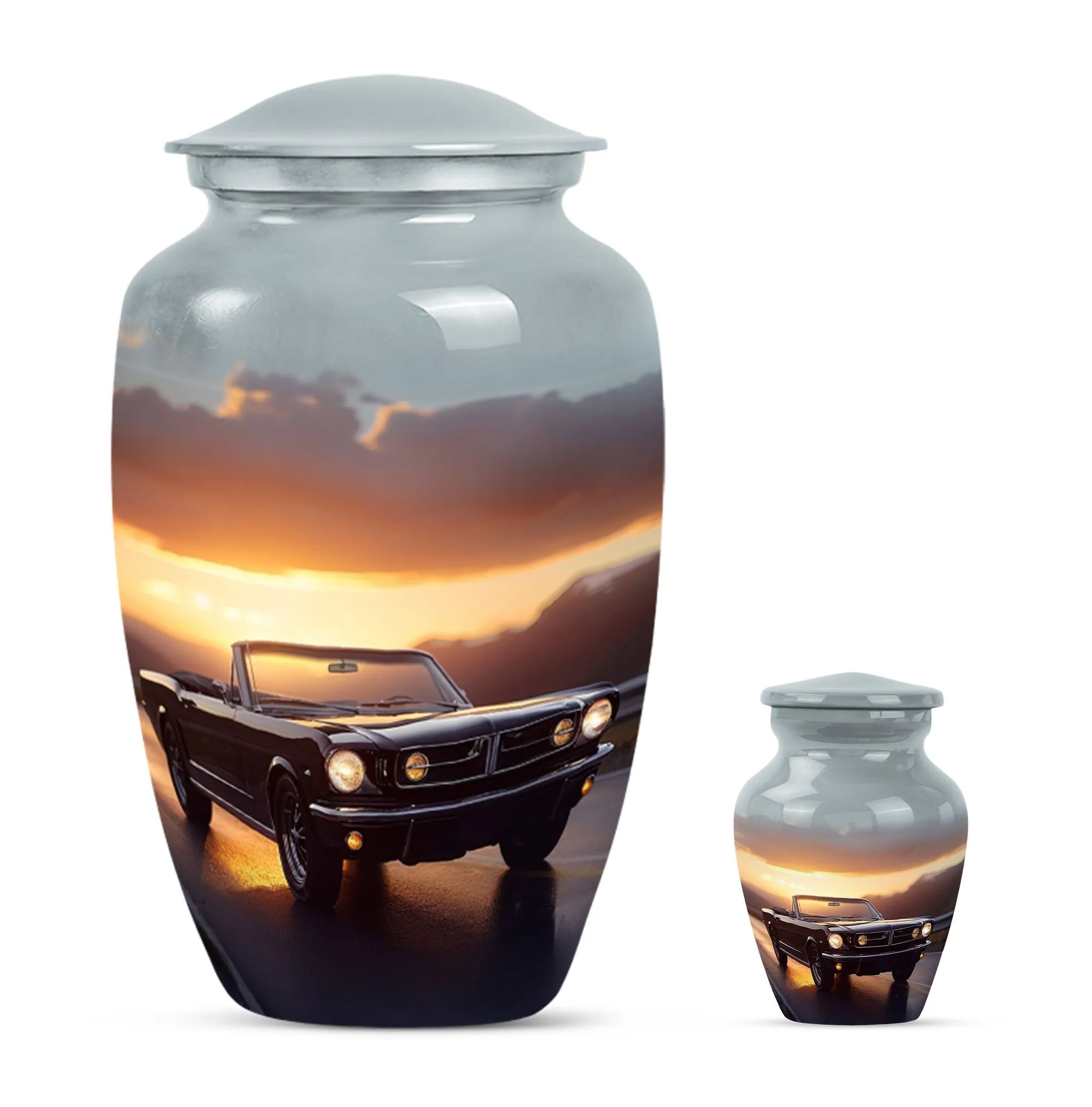 Car Cremation Small Urn For Ashes Adult Male Memorial & Funeral Urn
