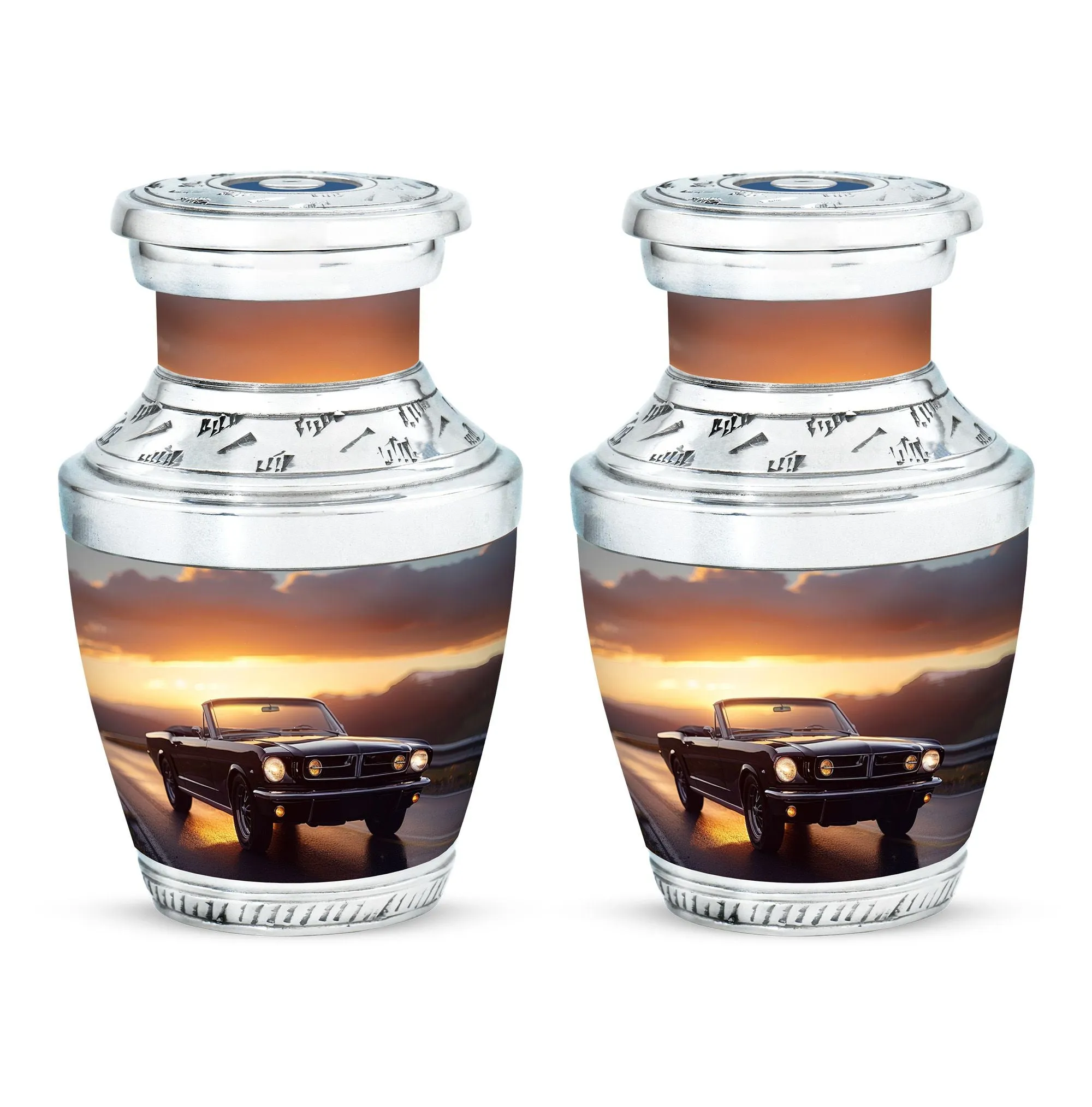 Car Cremation Small Urn For Ashes Adult Male Memorial & Funeral Urn