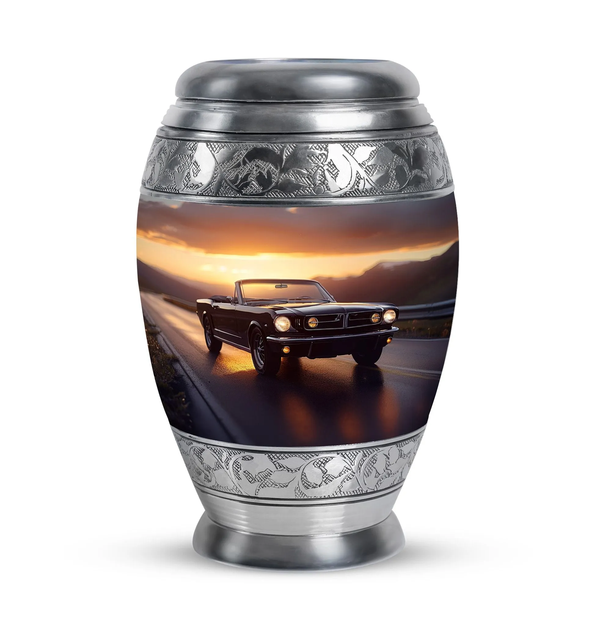 Car Cremation Small Urn For Ashes Adult Male Memorial & Funeral Urn
