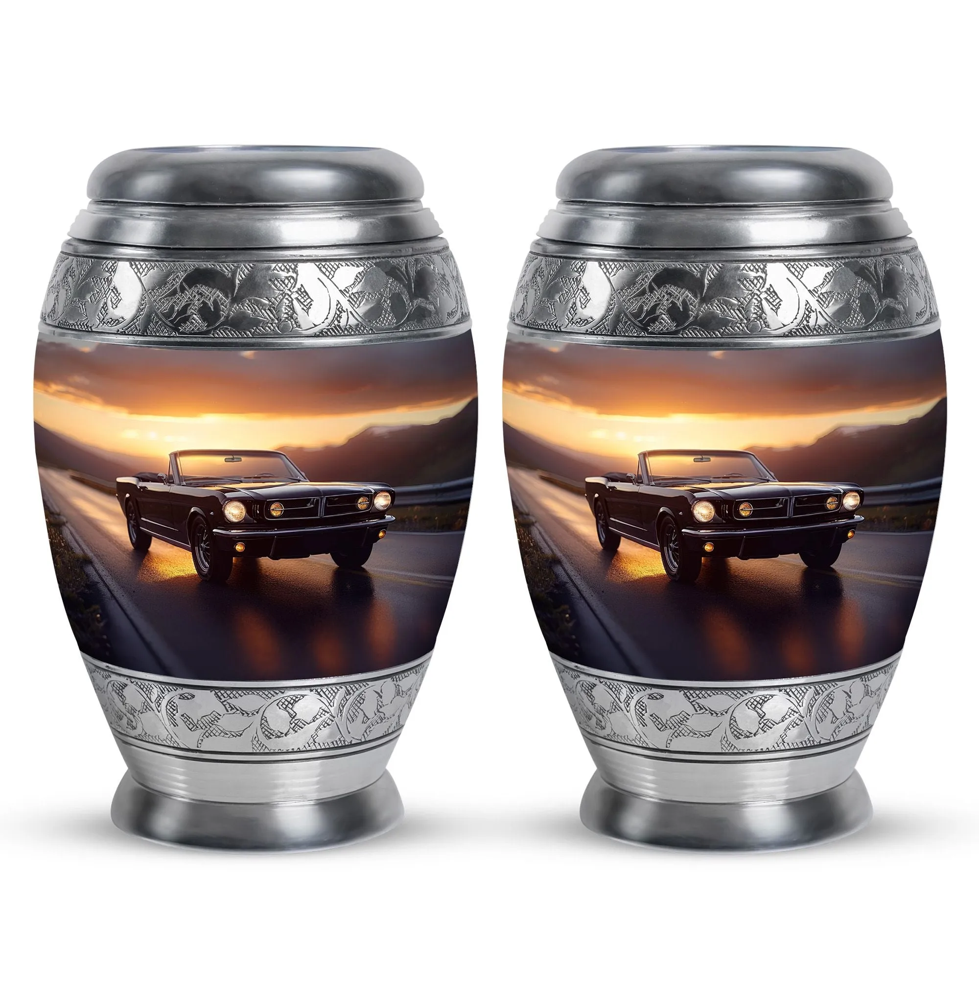Car Cremation Small Urn For Ashes Adult Male Memorial & Funeral Urn