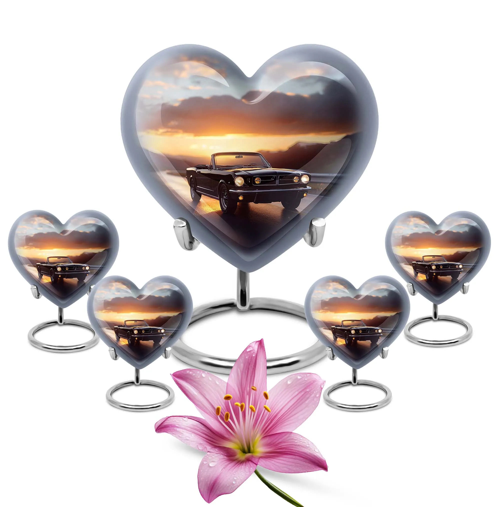 Car Cremation Small Urn For Ashes Adult Male Memorial & Funeral Urn