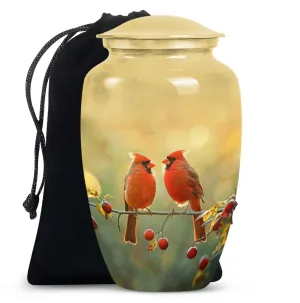 Cardinal Bird Cremation Urn: A Memorable Homage for Adults