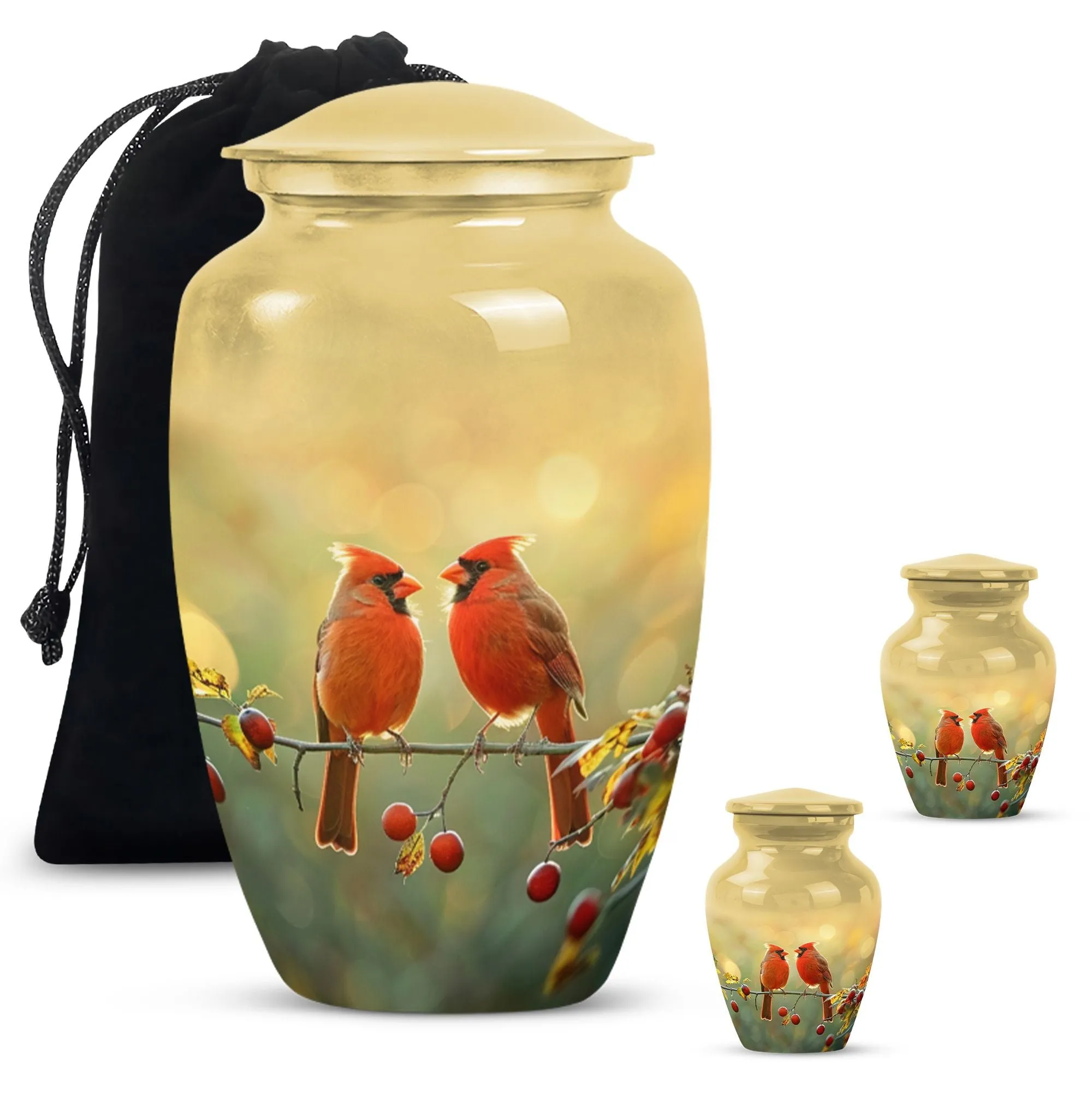 Cardinal Bird Cremation Urn: A Memorable Homage for Adults