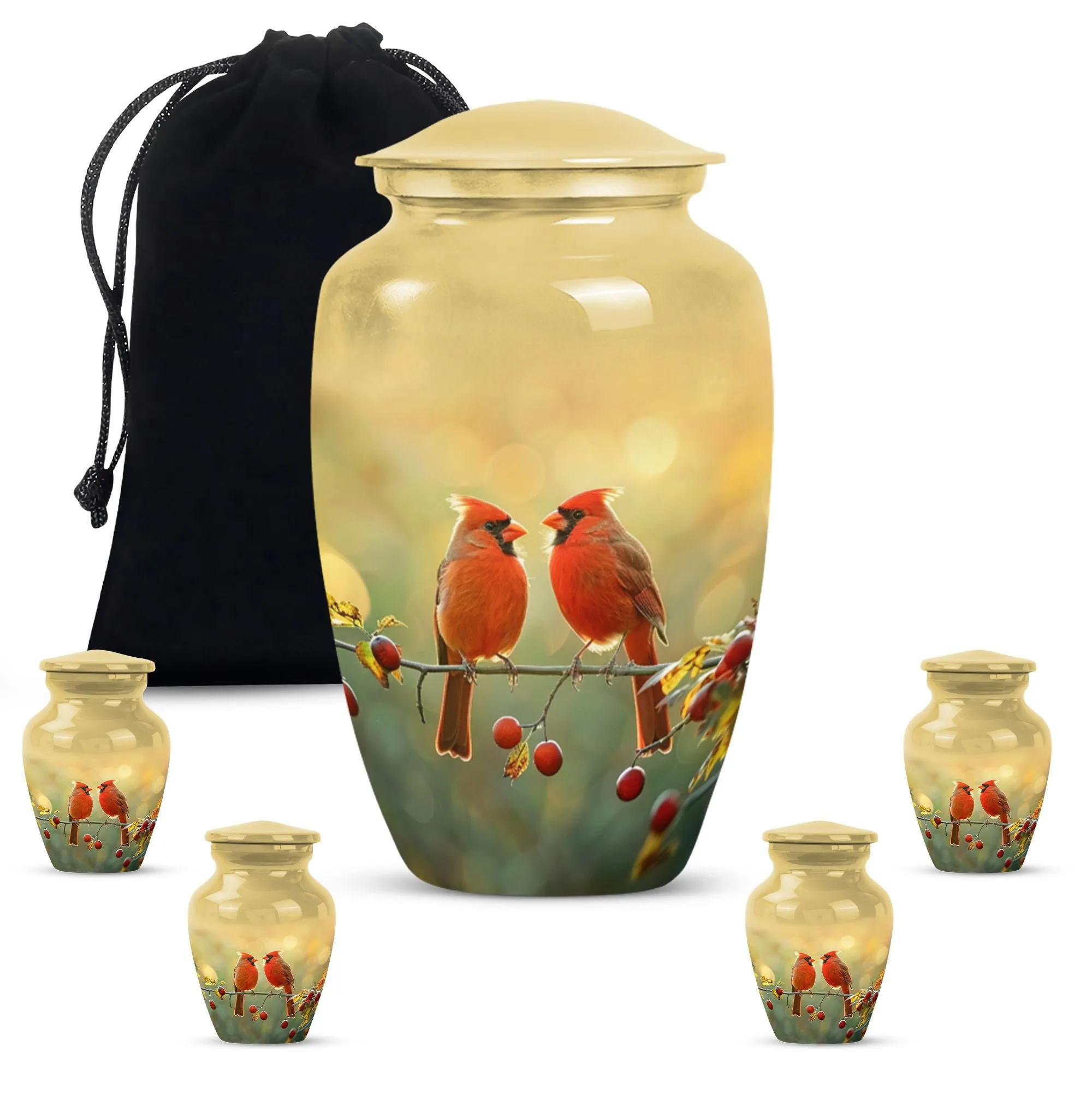 Cardinal Bird Cremation Urn: A Memorable Homage for Adults