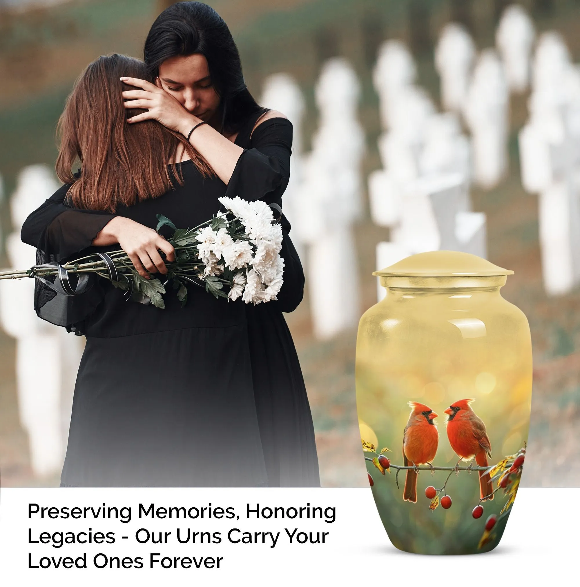 Cardinal Bird Cremation Urn: A Memorable Homage for Adults