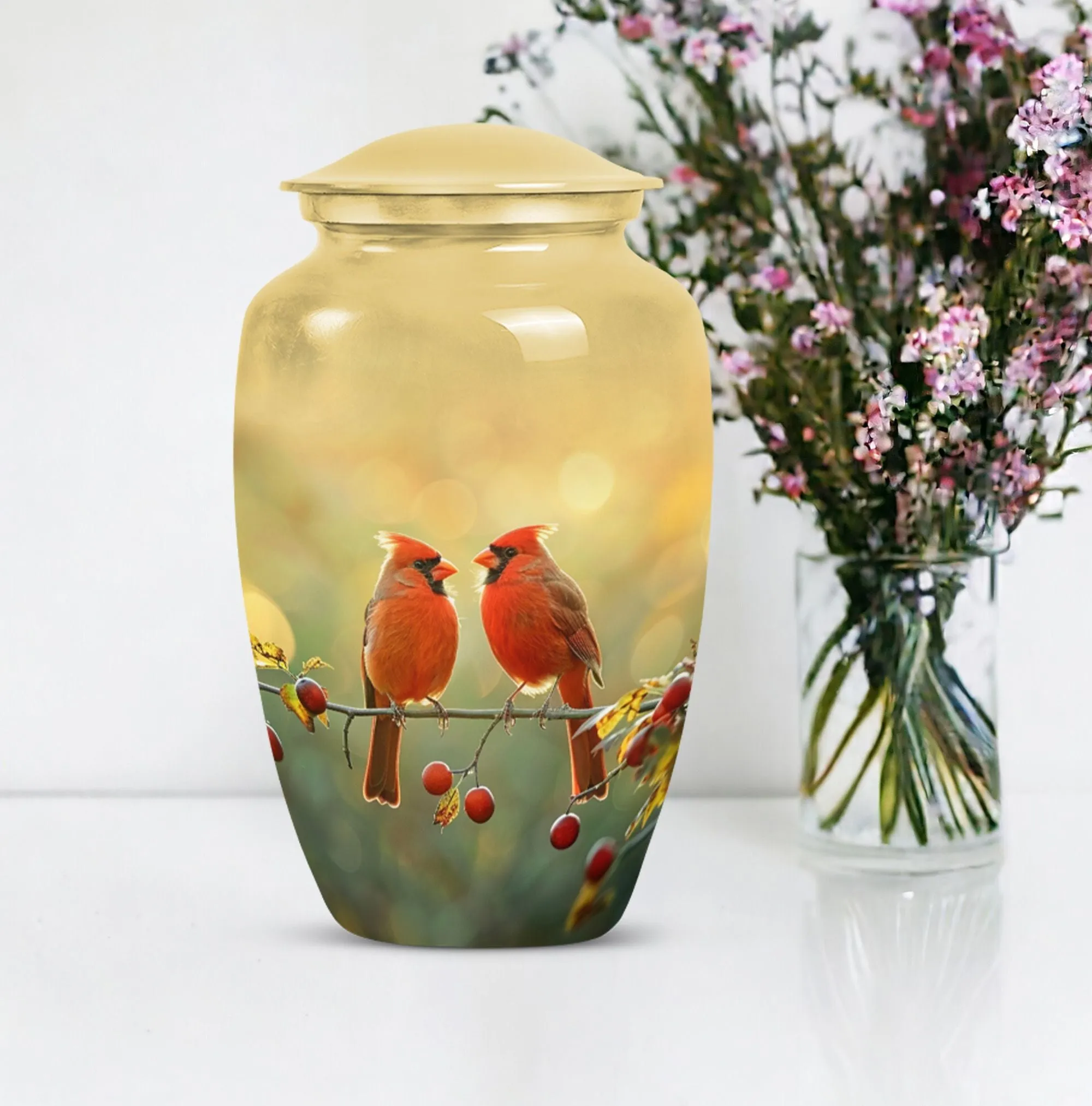 Cardinal Bird Cremation Urn: A Memorable Homage for Adults