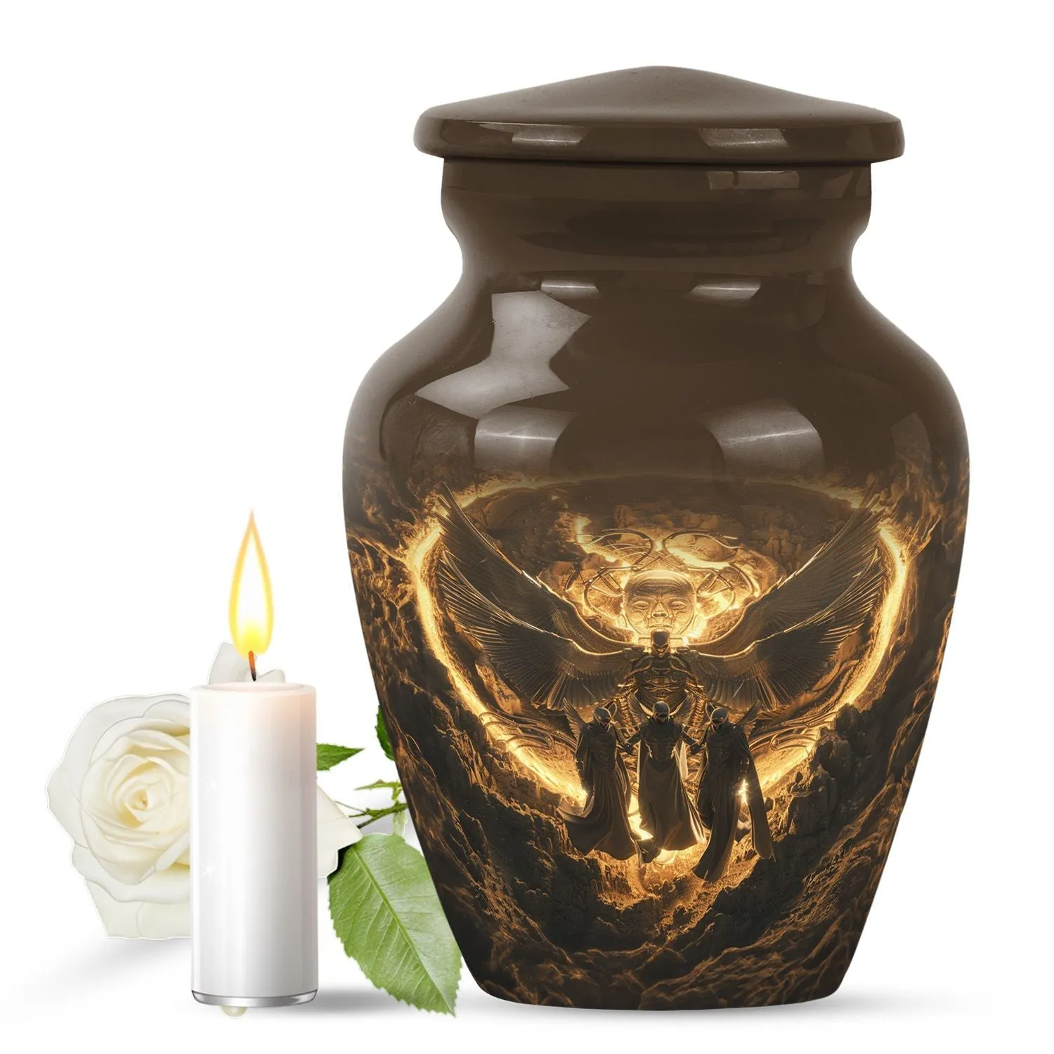Catholic Burial Majesty: Grand Memorial Urn for a Unique Rest