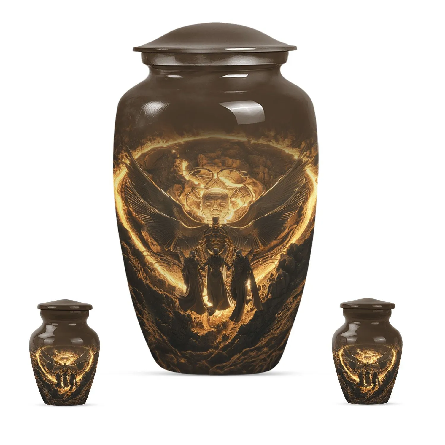 Catholic Burial Majesty: Grand Memorial Urn for a Unique Rest