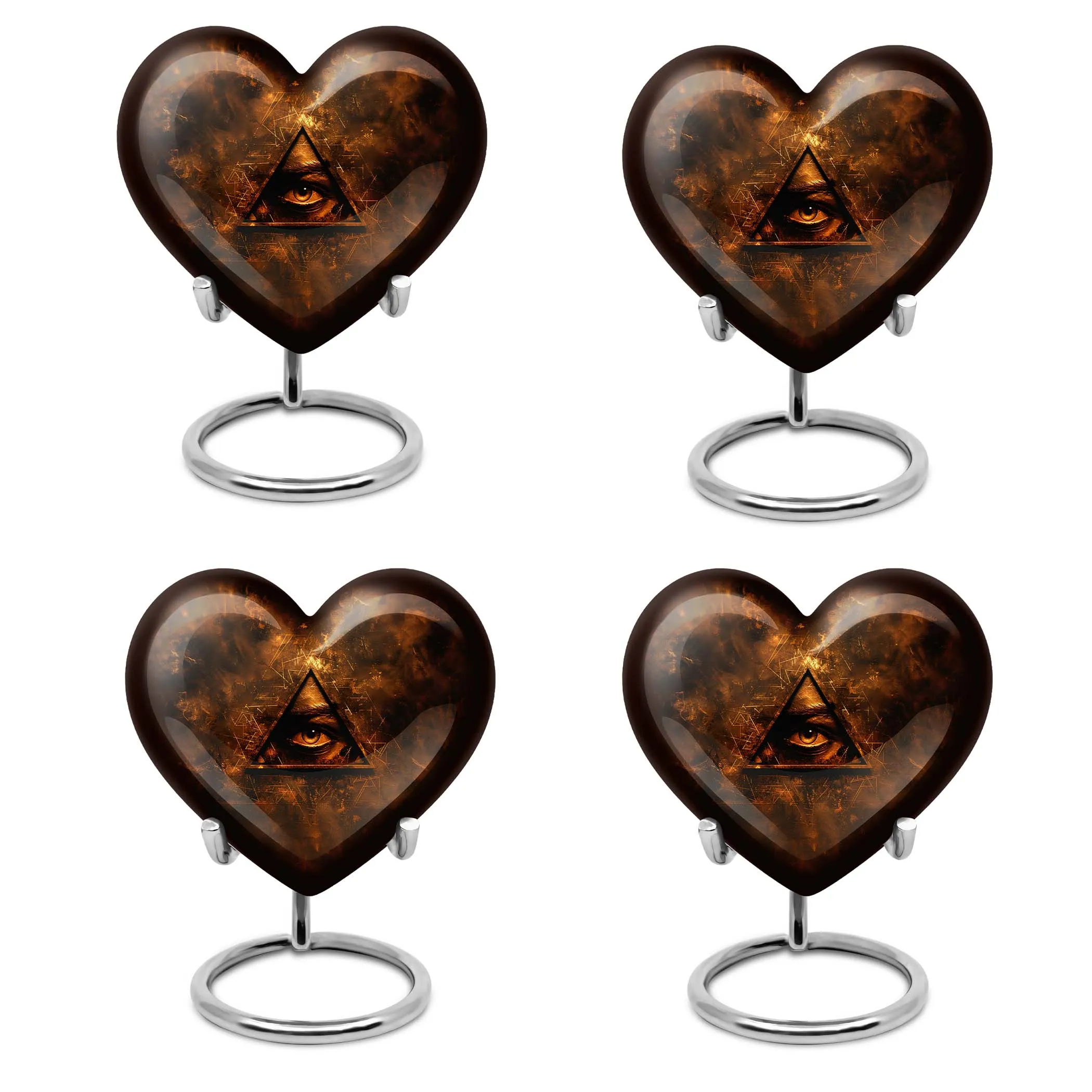 Catholic Heart Memory Keeper: Memorial Urn Shaped in Tender Care