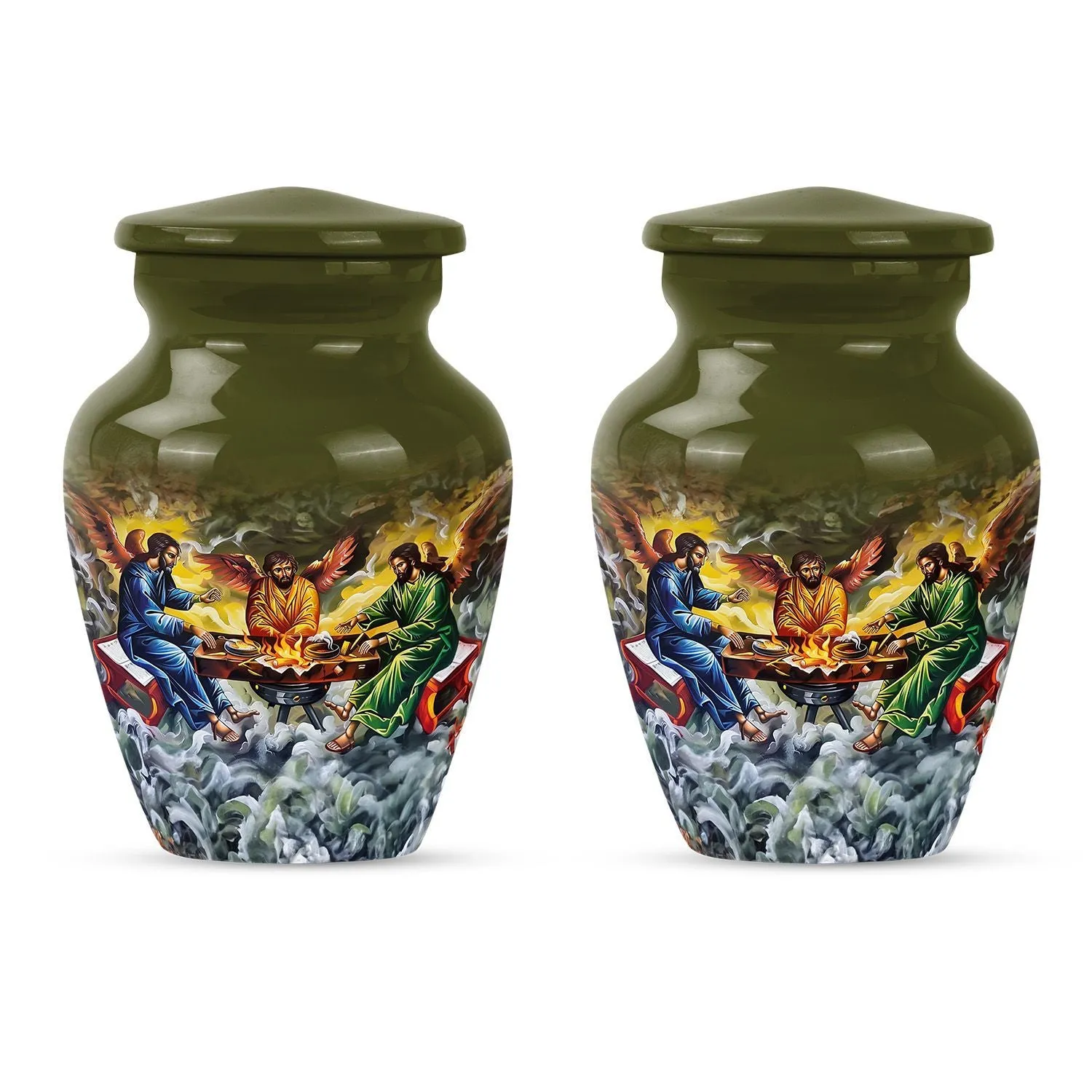 Catholic Urn - Engraveable Cremation Urn for Cherished Memorials