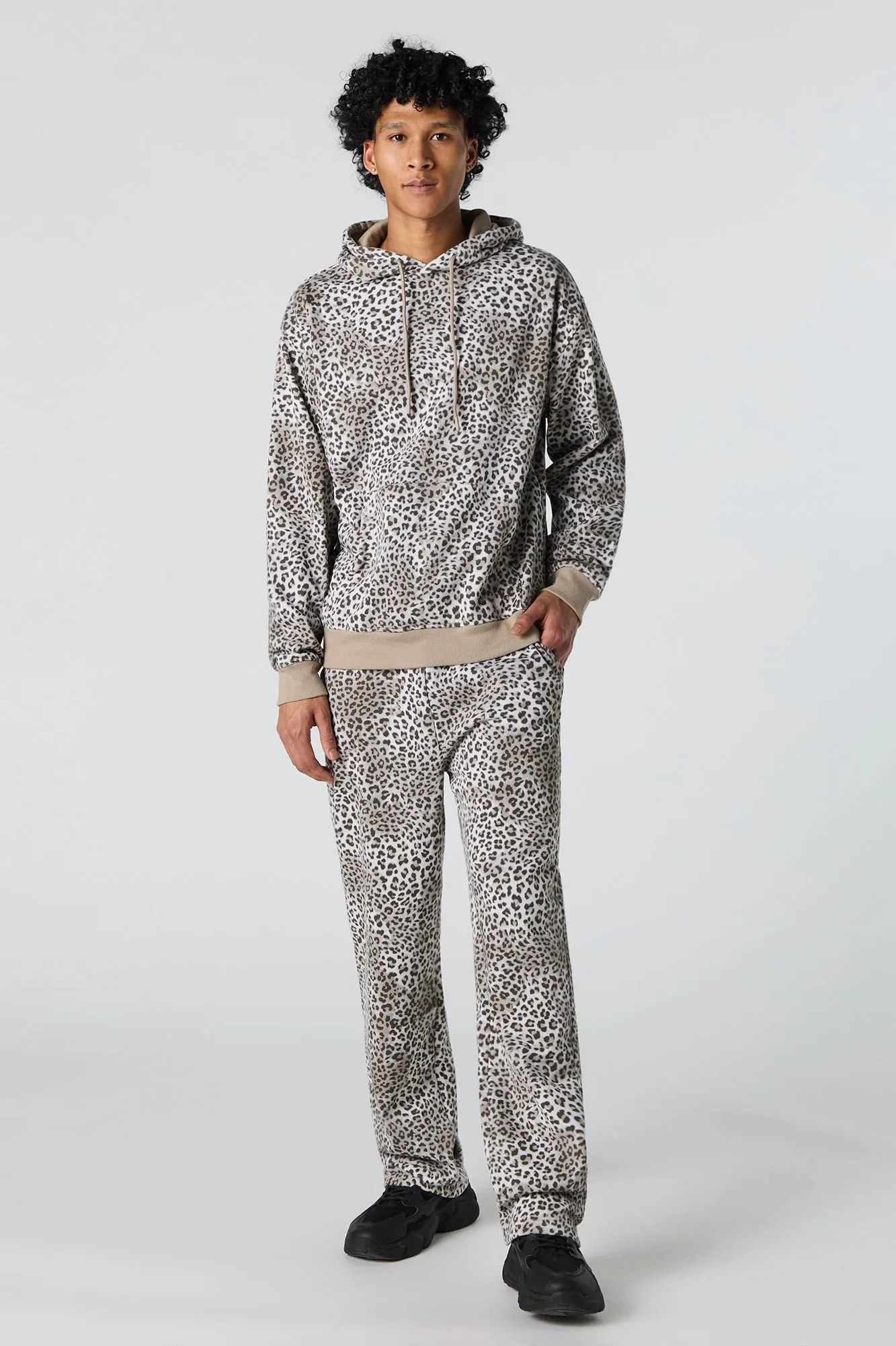 Cheetah Print Fleece Sweatpant