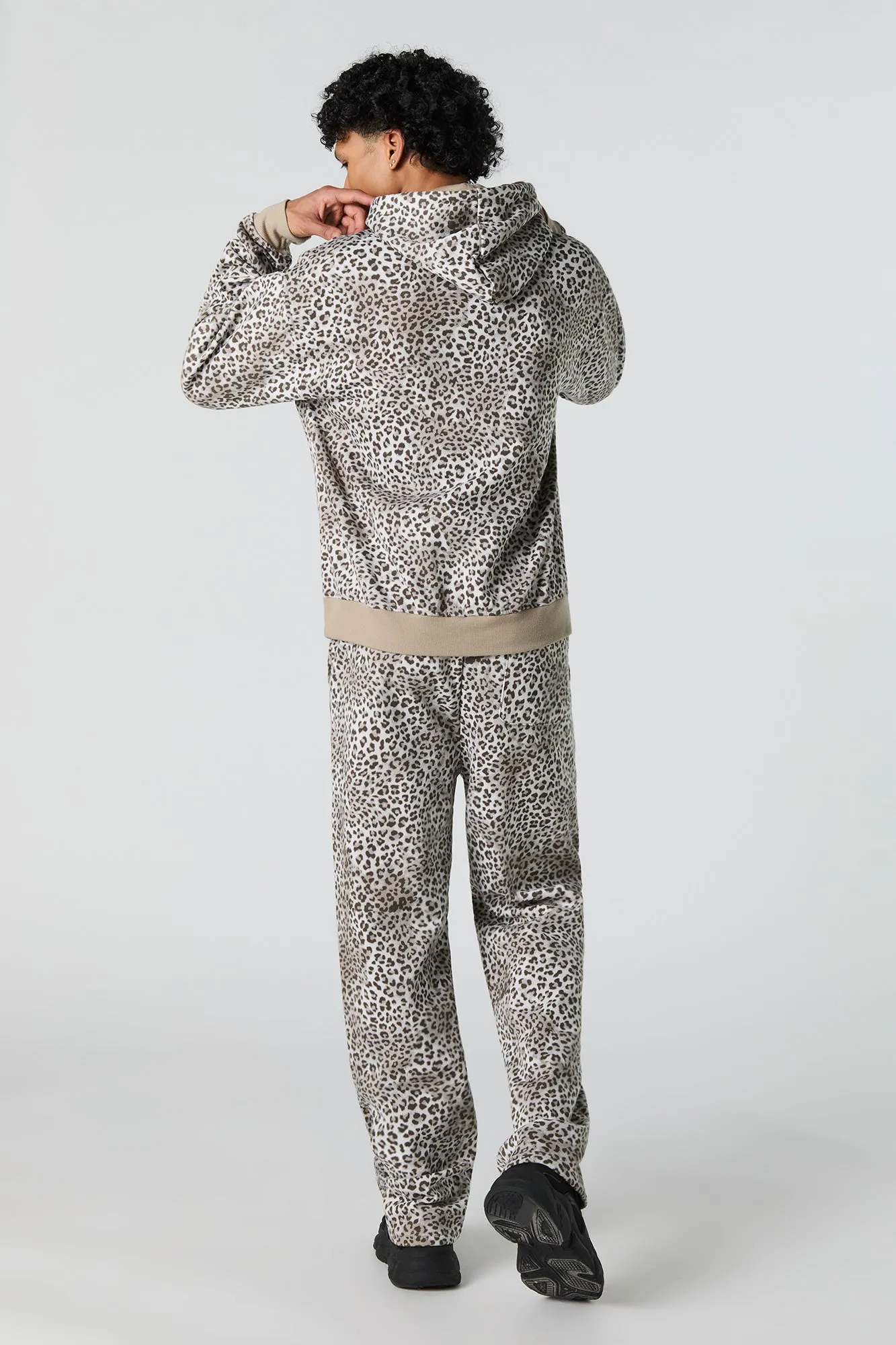 Cheetah Print Fleece Sweatpant