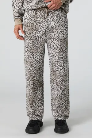 Cheetah Print Fleece Sweatpant