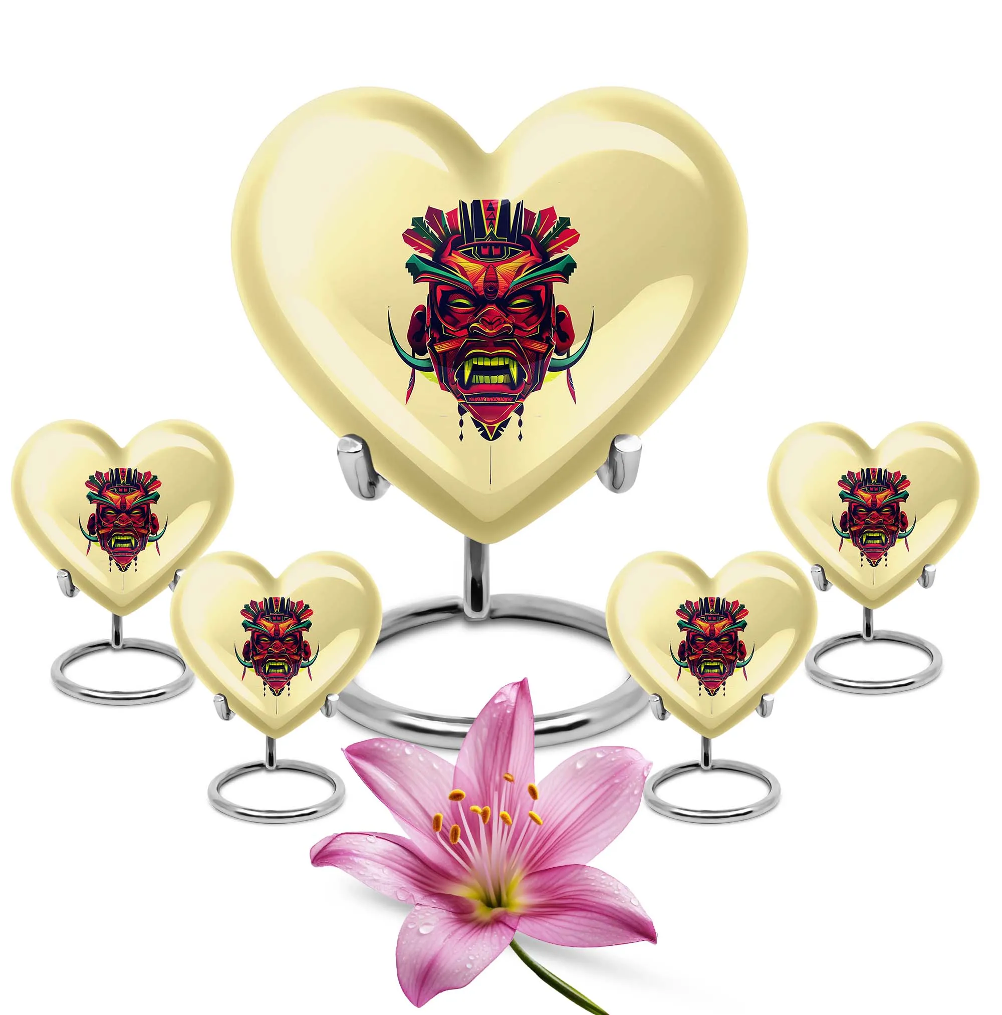 Cherished Native American Inspired Cremation Dad Urn, A Symbolic