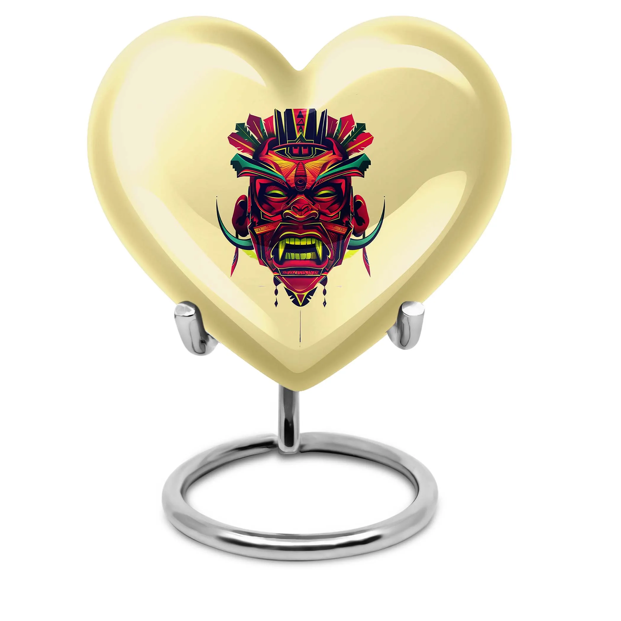 Cherished Native American Inspired Cremation Dad Urn, A Symbolic