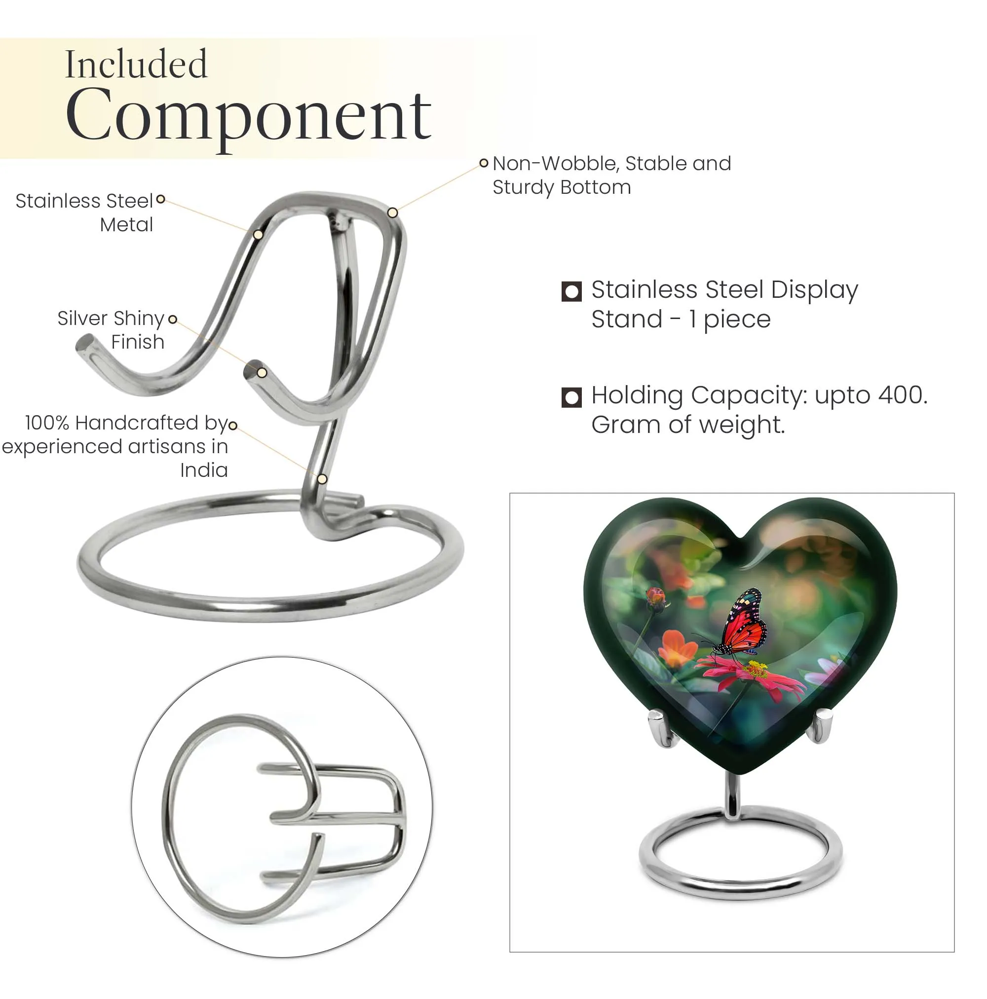 Cherishing Butterfly: A Tranquil Memorial Urn for Remembrance