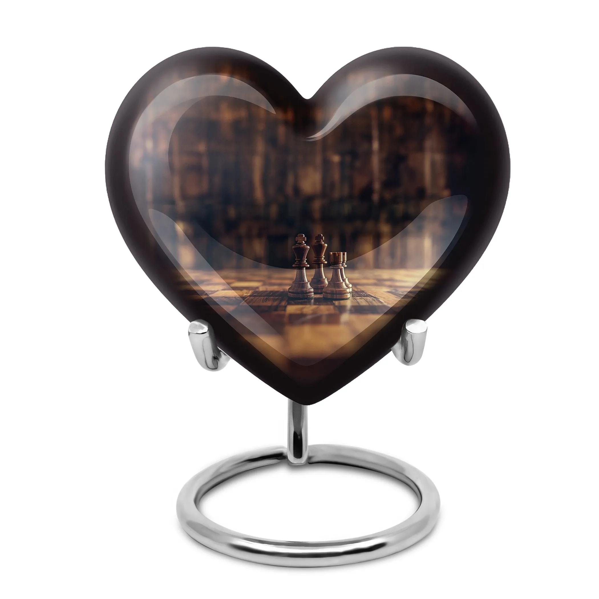 Chess Game Tribute: Comforting Memorial Urn for Male Adults