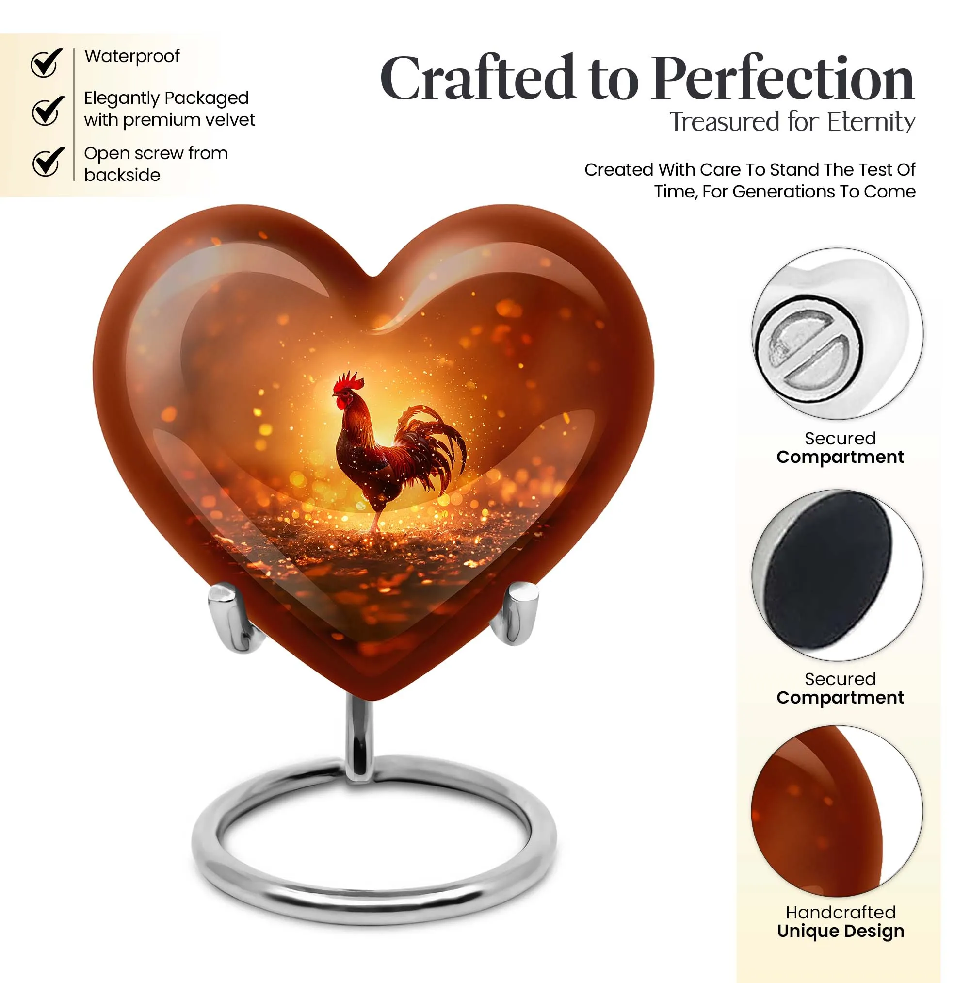 Chicken Renown Urn - Memorial Sanctuary for Departed Souls