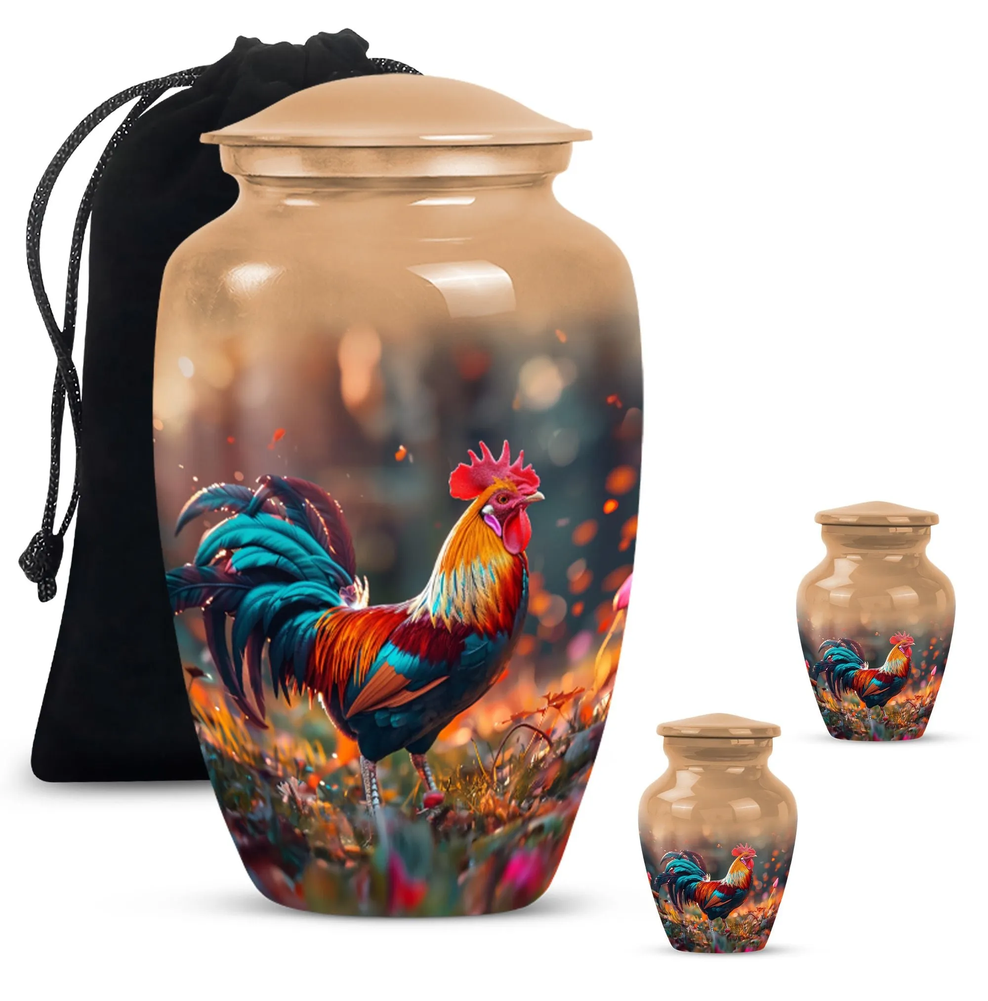 Chicken Urn Tranquility: Personalized Memorial Burial Ash Urns For Humans