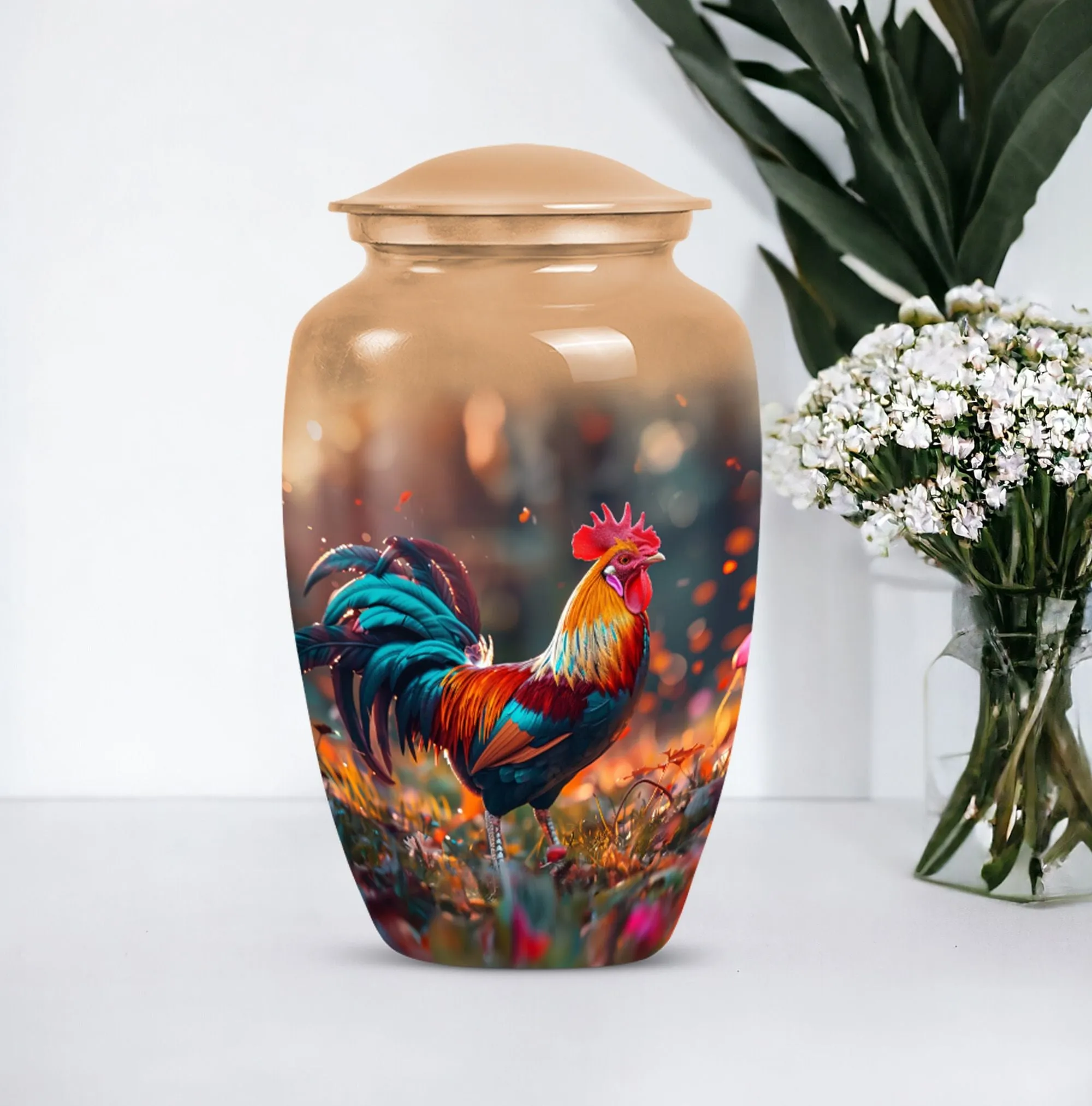 Chicken Urn Tranquility: Personalized Memorial Burial Ash Urns For Humans