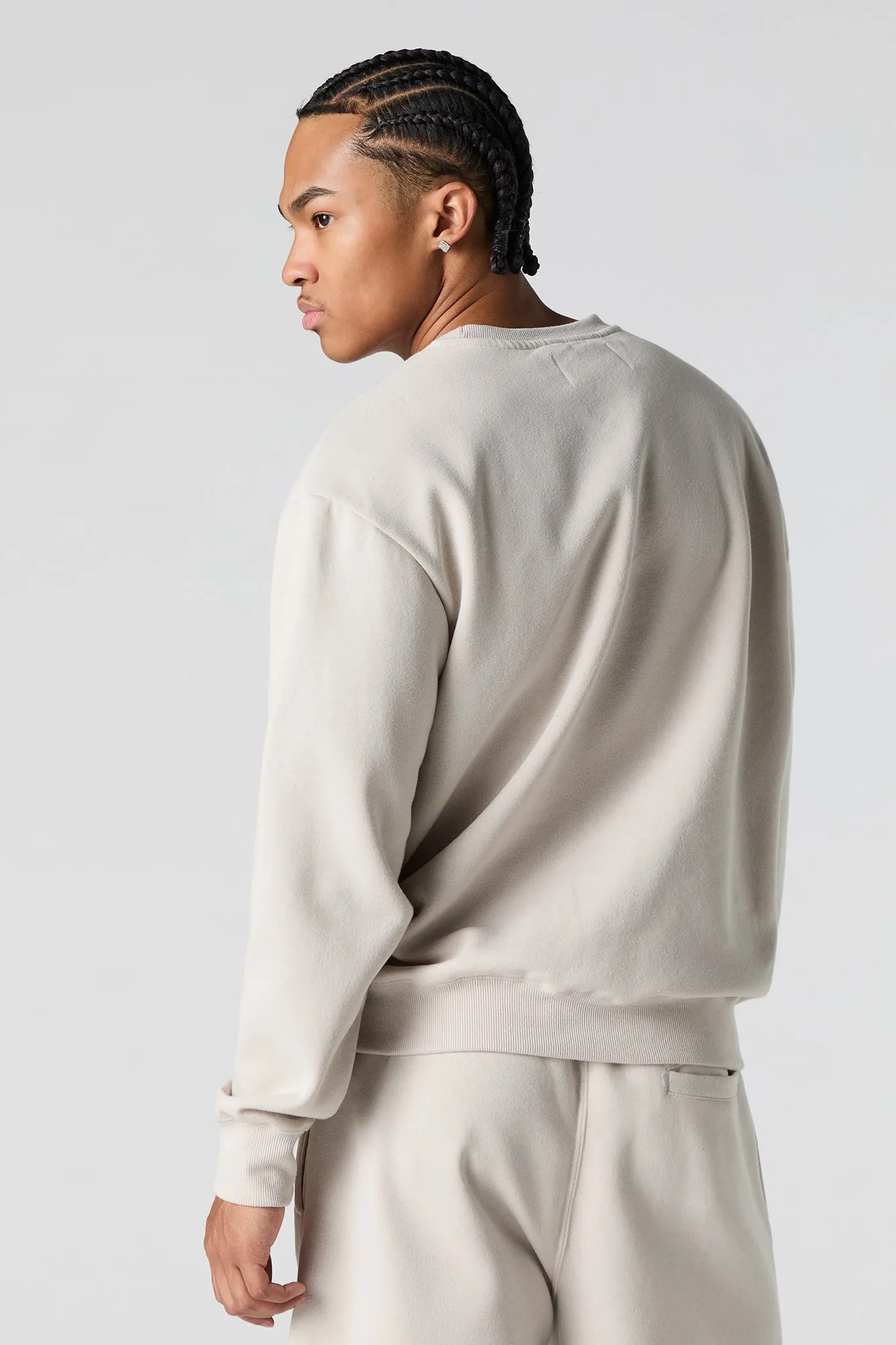 City Embossed Fleece Sweatshirt